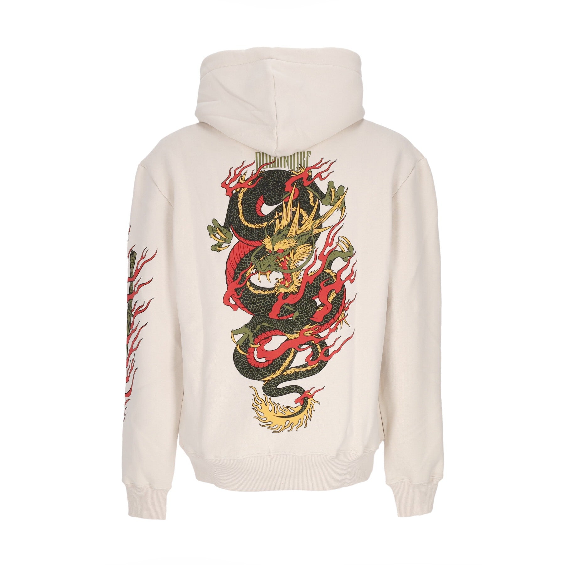 Dolly Noire, Felpa Cappuccio Uomo Ryu Dragon Hoodie, 