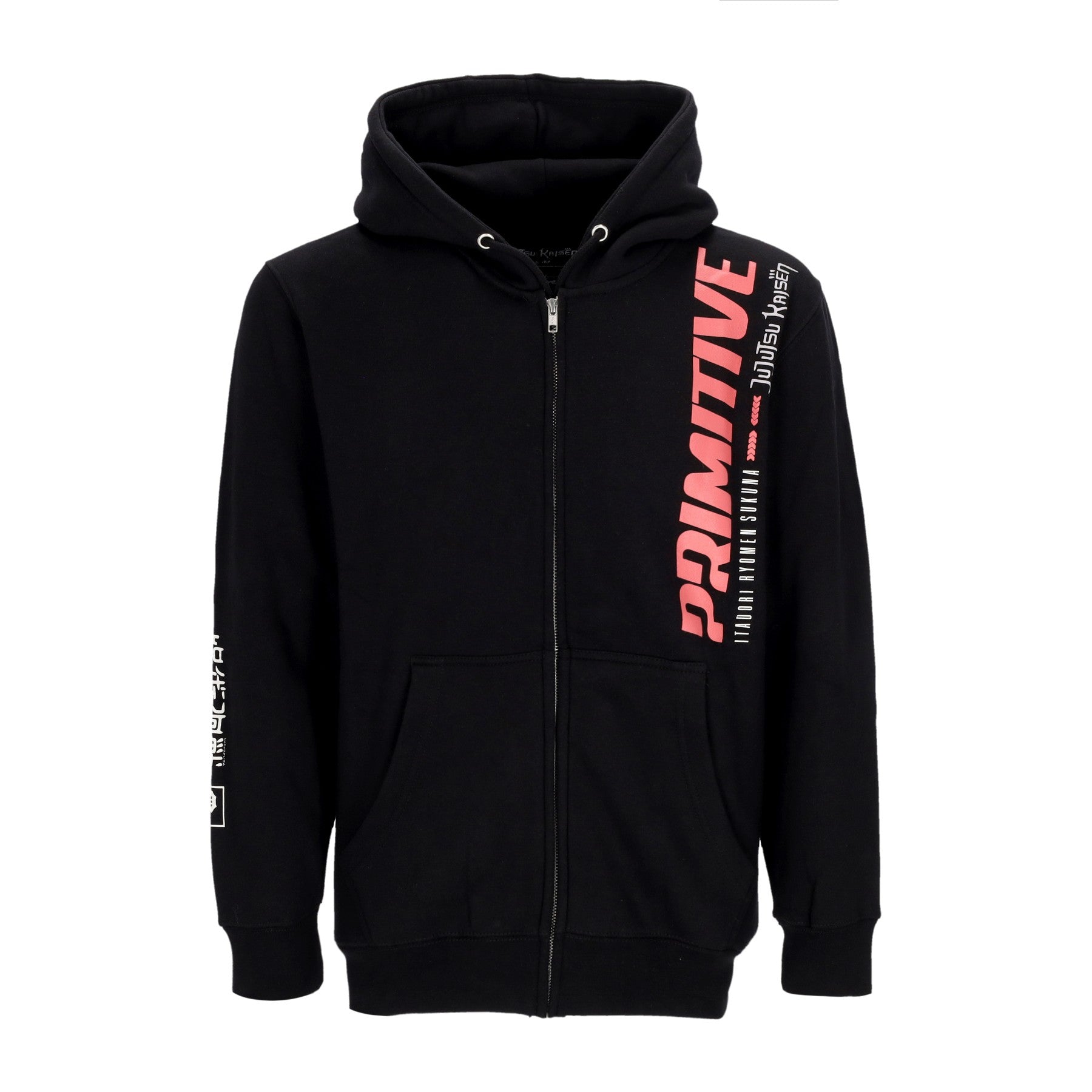 Primitive, Felpa Cappuccio Zip Uomo Itadori Sukuna Zip Hoodie X Jujutsu Kaisen, 