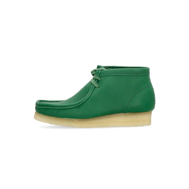 Clarks, Scarpa Lifestyle Donna W Wallabee Boot, Cactus Green Leather