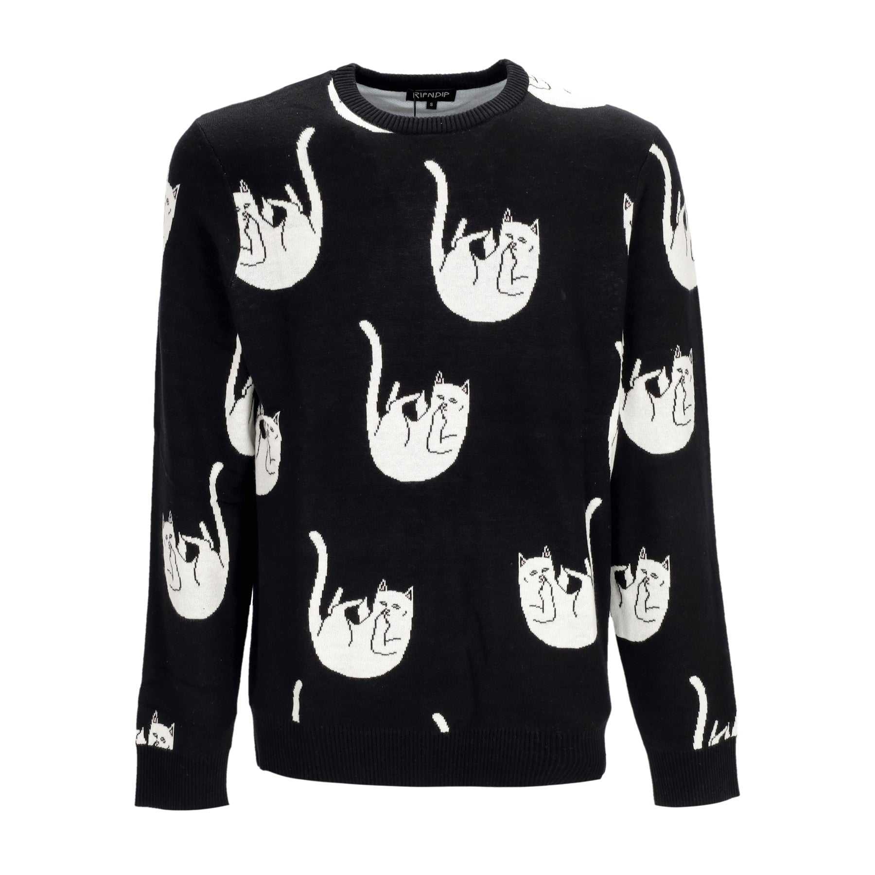 Ripndip, Maglione Uomo Falling Nerm Knit Sweater, Black