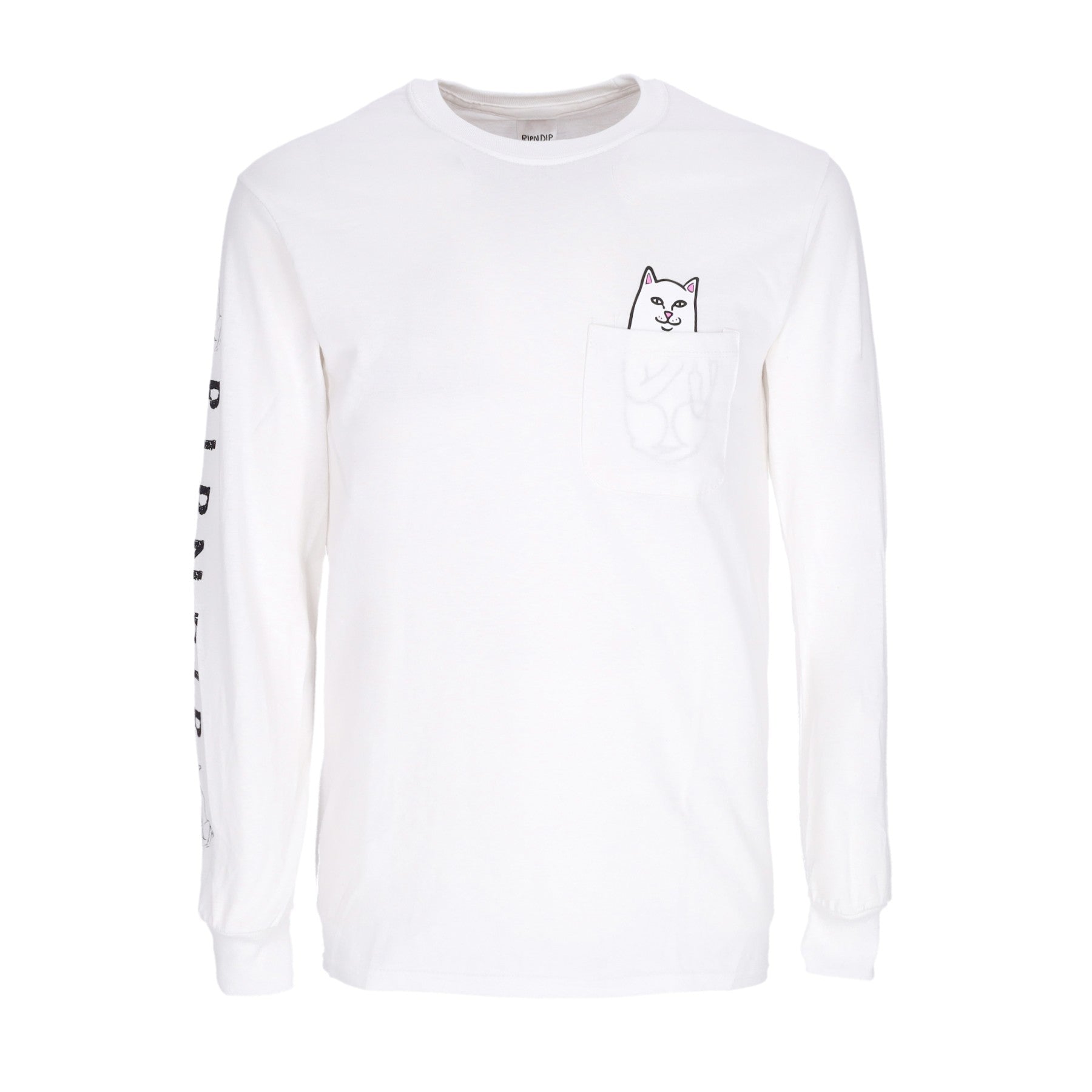Ripndip, Maglietta Manica Lunga Uomo Lord Nermal L/s, White