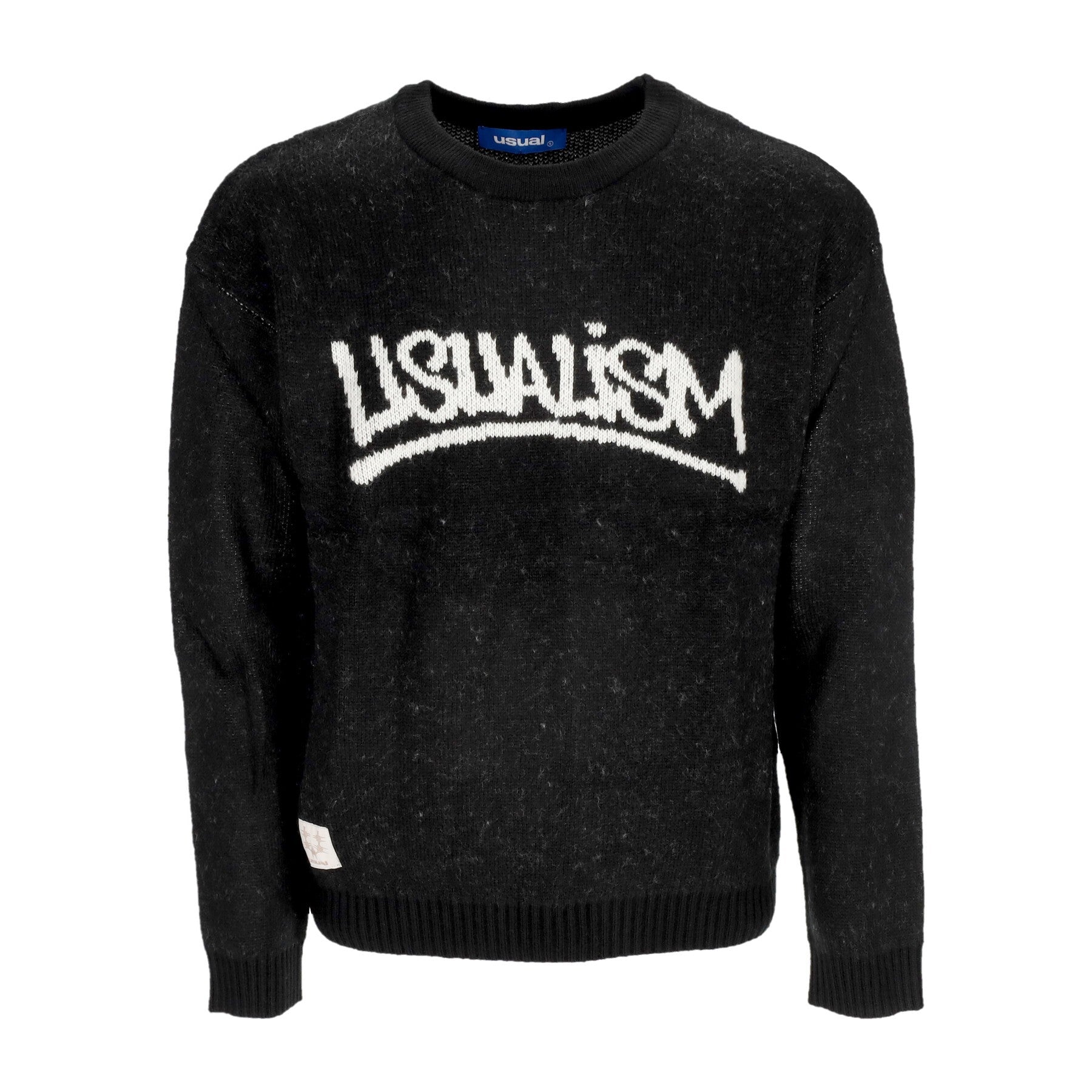 Usual, Maglione Uomo Usualism Sweater, Black