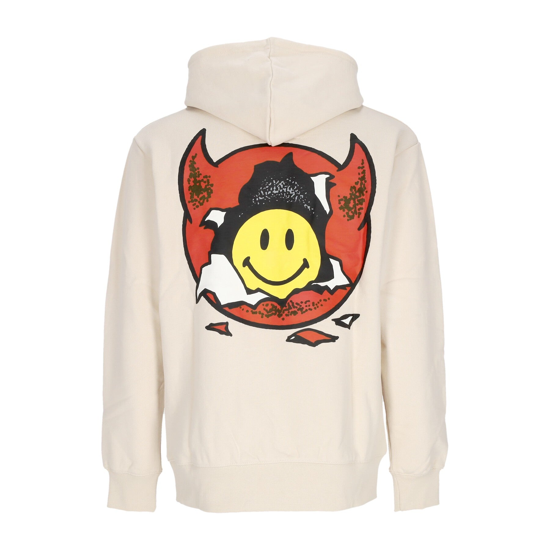 Market, Felpa Cappuccio Uomo Smiley Inner Peace Pullover Hoodie, 
