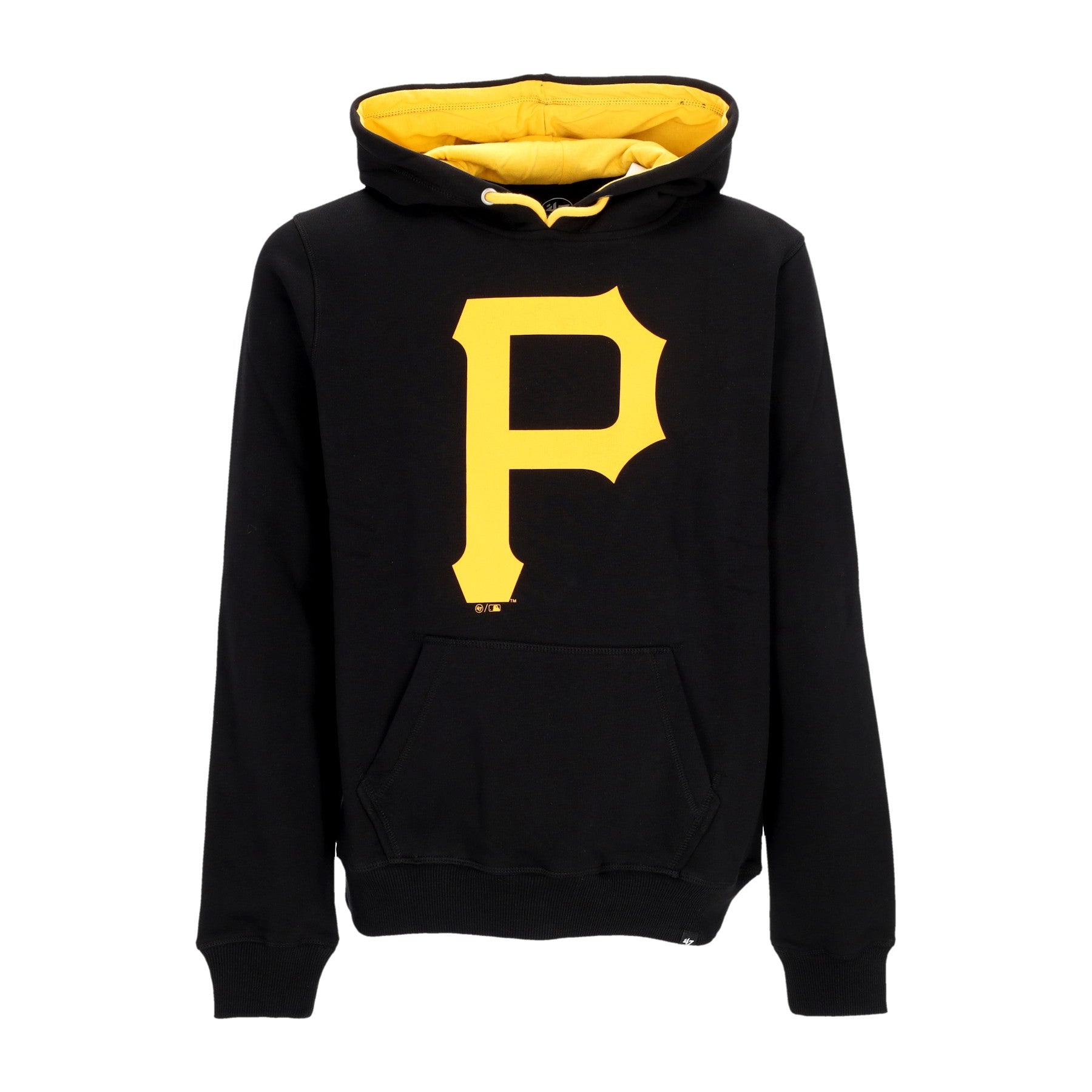 47 Brand, Felpa Cappuccio Uomo Mlb Ballpark Hoodie Pitpir, Jet Black