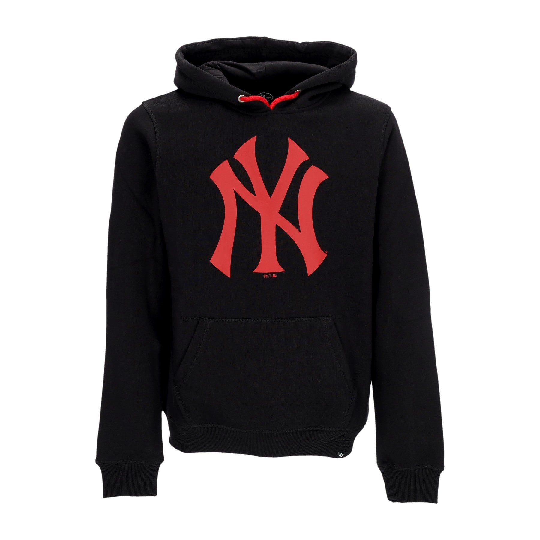 47 Brand, Felpa Cappuccio Uomo Mlb Burnside Hoodie Neyyan, Jet Black