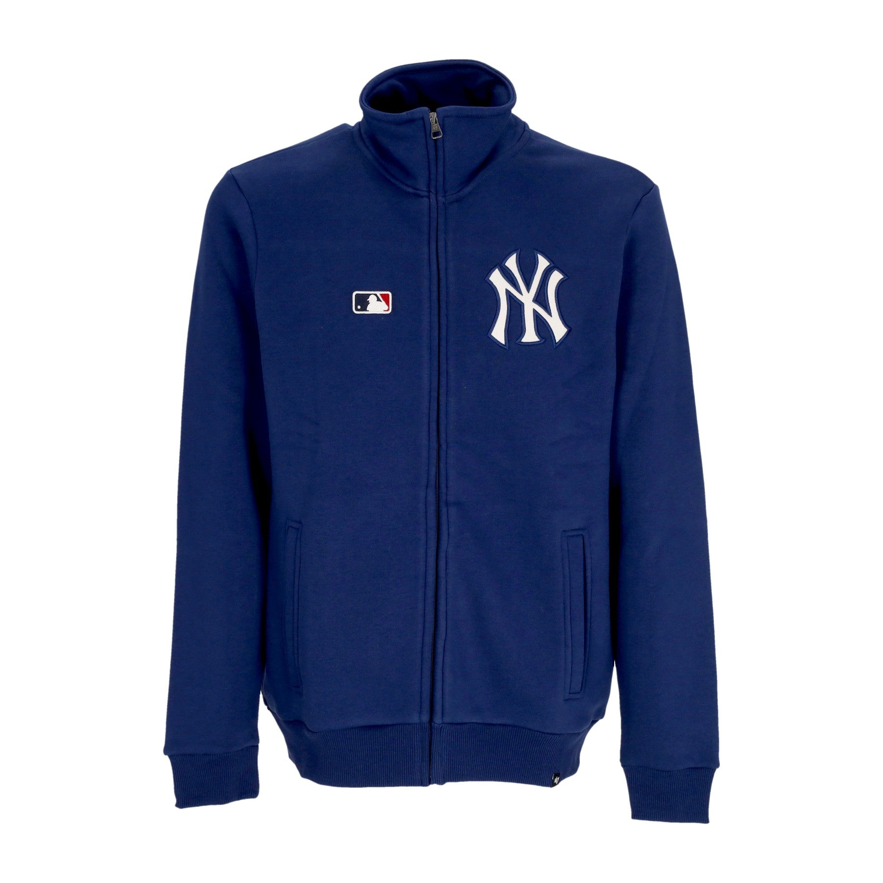 47 Brand, Felpa Collo Alto Uomo Mlb Emb Islington Track Jacket Neyyan, Blazer Blue