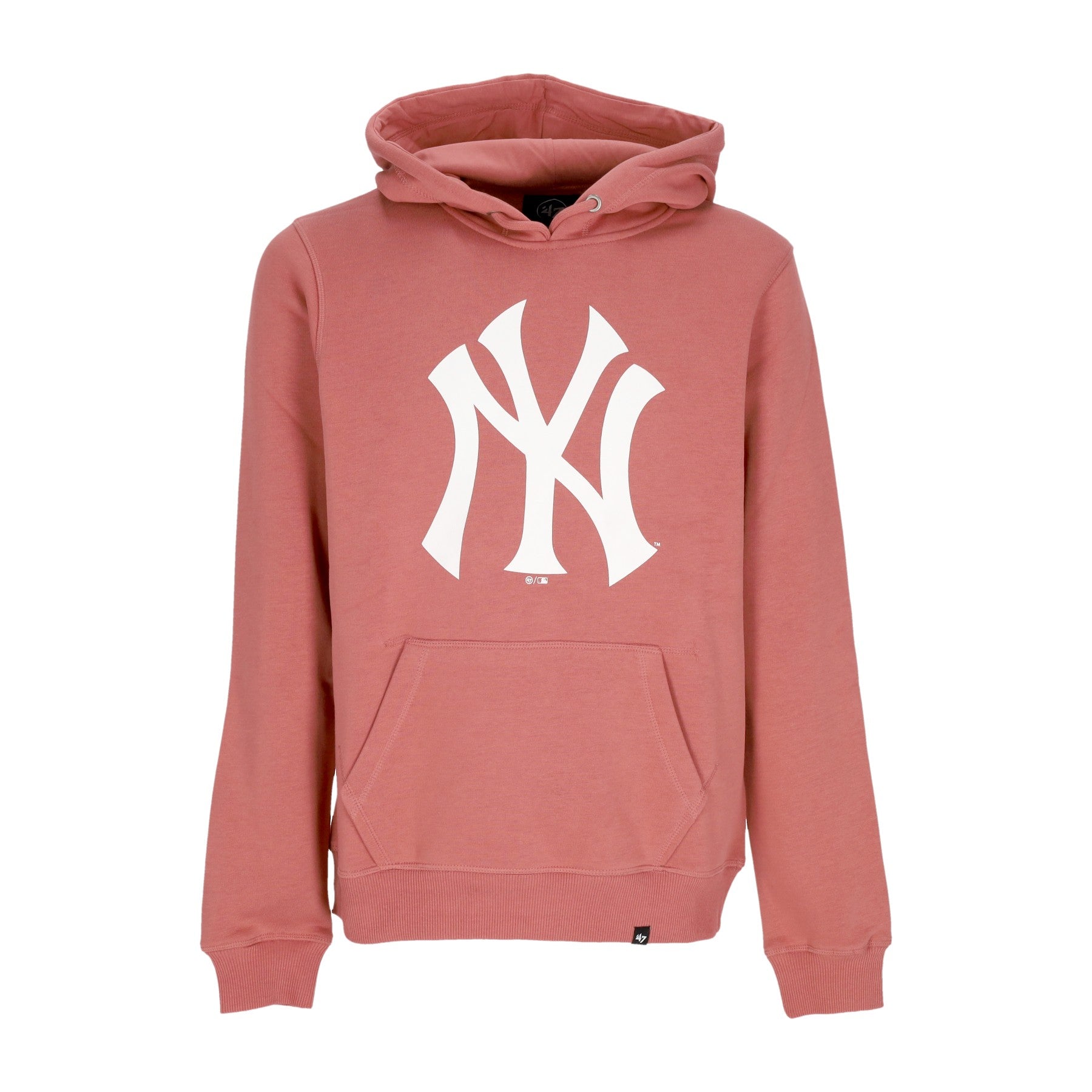 47 Brand, Felpa Cappuccio Uomo Mlb Burnside Hoodie Neyyan, Sedona Pink