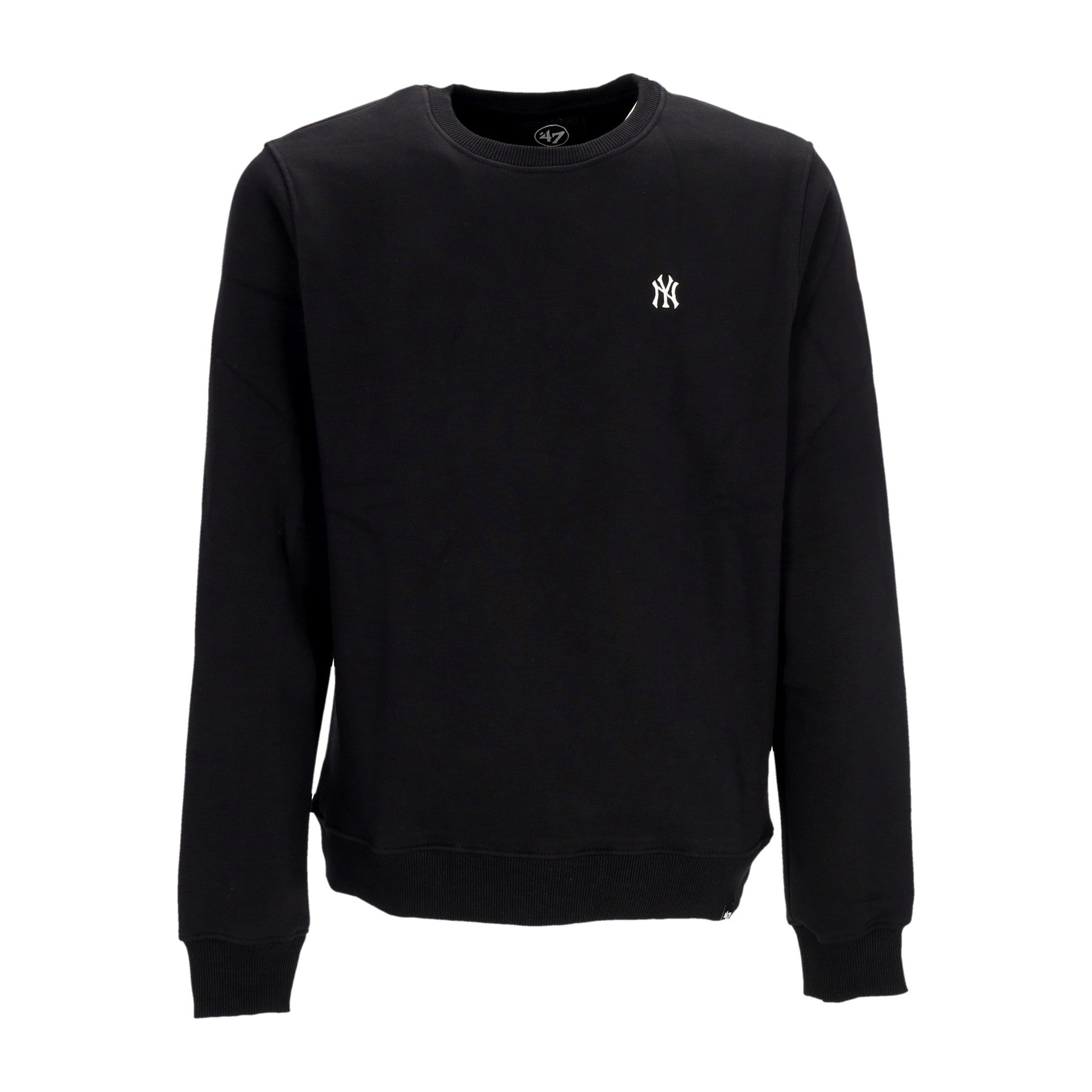 47 Brand, Felpa Girocollo Uomo Mlb Base Runner Emb Echo Crew Neyyan, Jet Black