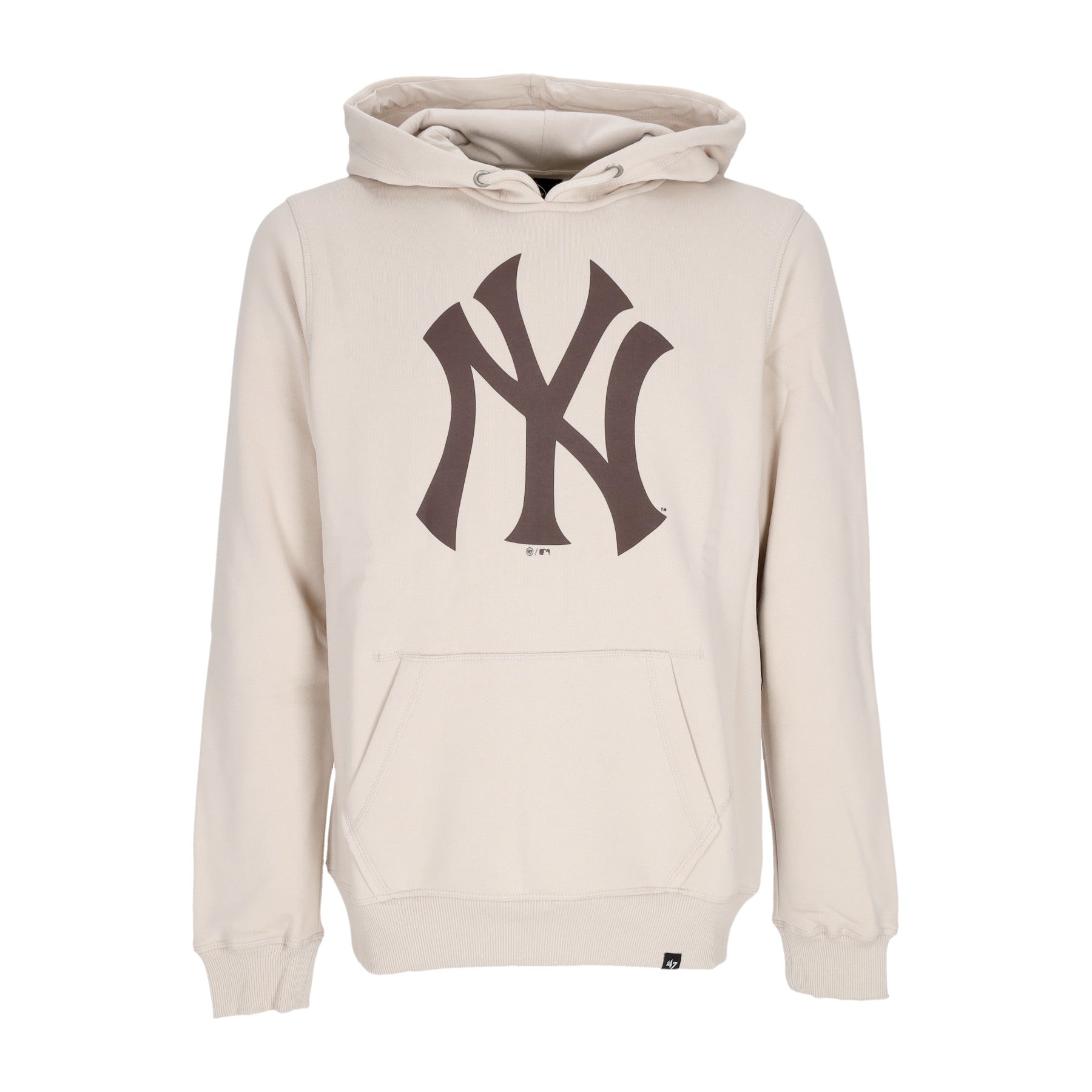 47 Brand, Felpa Cappuccio Uomo Mlb Burnside Hoodie Neyyan, Bone