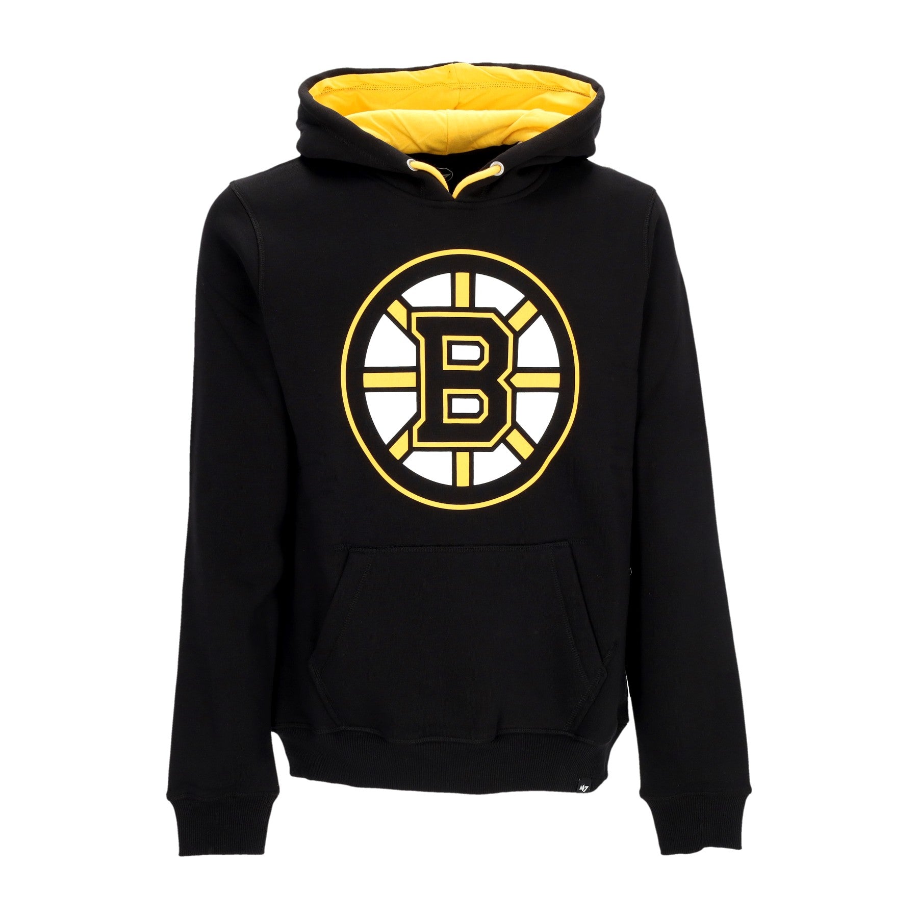 47 Brand, Felpa Cappuccio Uomo Nhl Ballpark Hoodie Bosbru, Jet Black