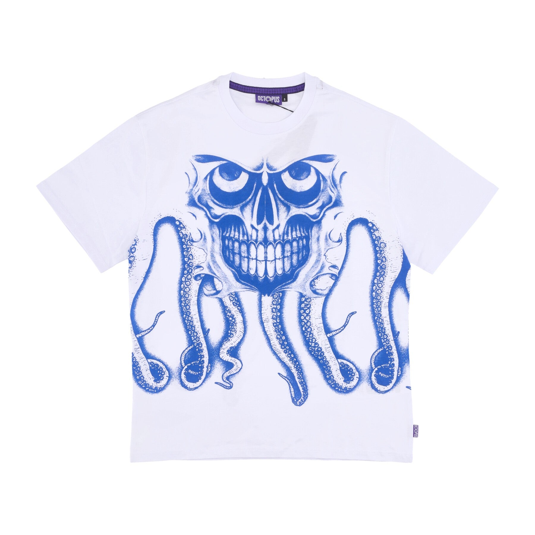 Octopus, Maglietta Uomo Skull Tee, White