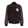 Doomsday, Giubbotto College Uomo Ghost Varsity Jacket, Brown