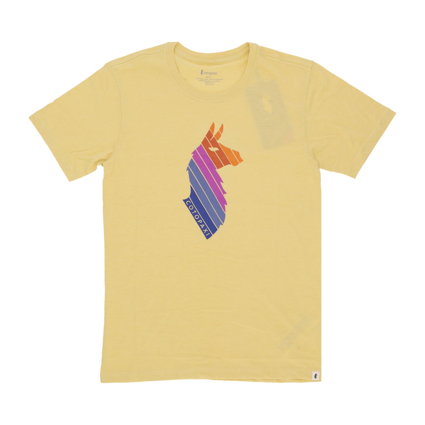 Cotopaxi, Maglietta Uomo Llama Stripes Organic Tee, Wheat