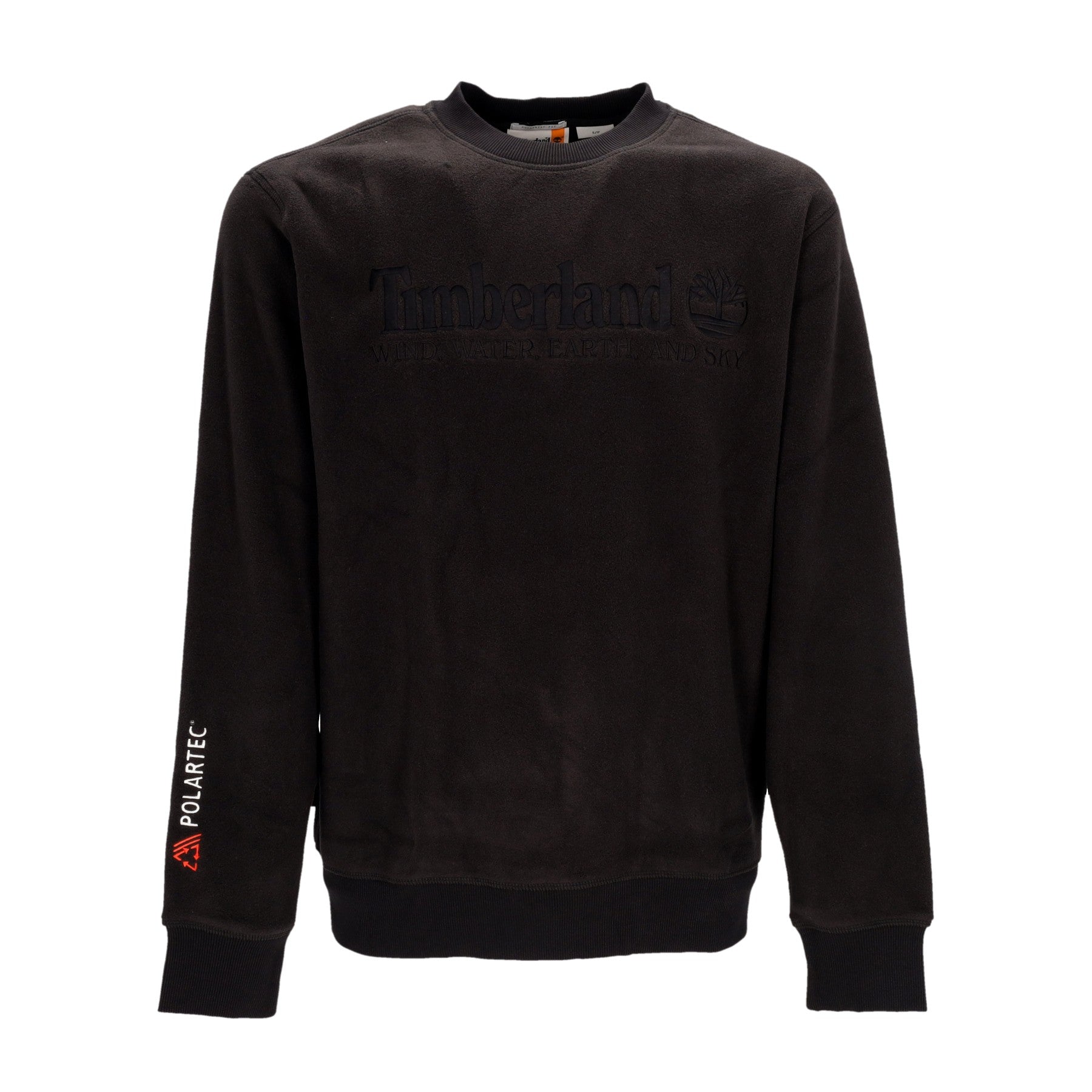 Timberland, Felpa Girocollo Uomo Linear Logo Crewneck, Black
