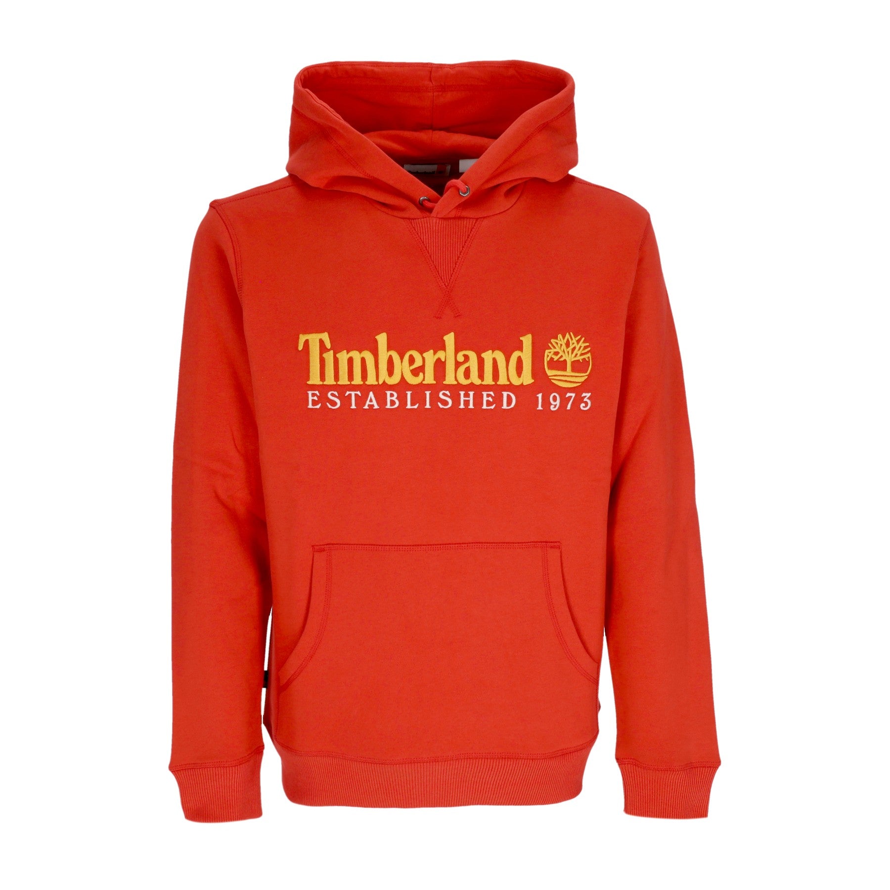 Timberland, Felpa Cappuccio Uomo L/s 50th Anniversary Est Hoodie, Aura Orange