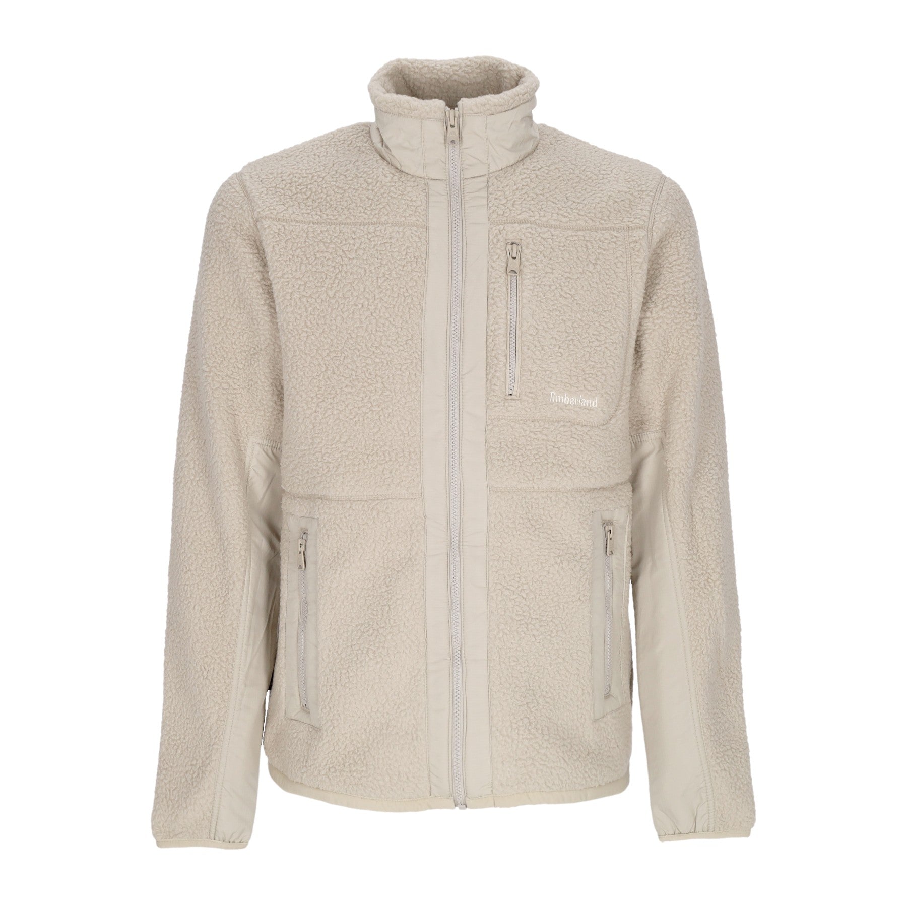 Timberland, Giubbotto Pile Uomo Mm Sherpa Fleece Jacket, Island Fossil