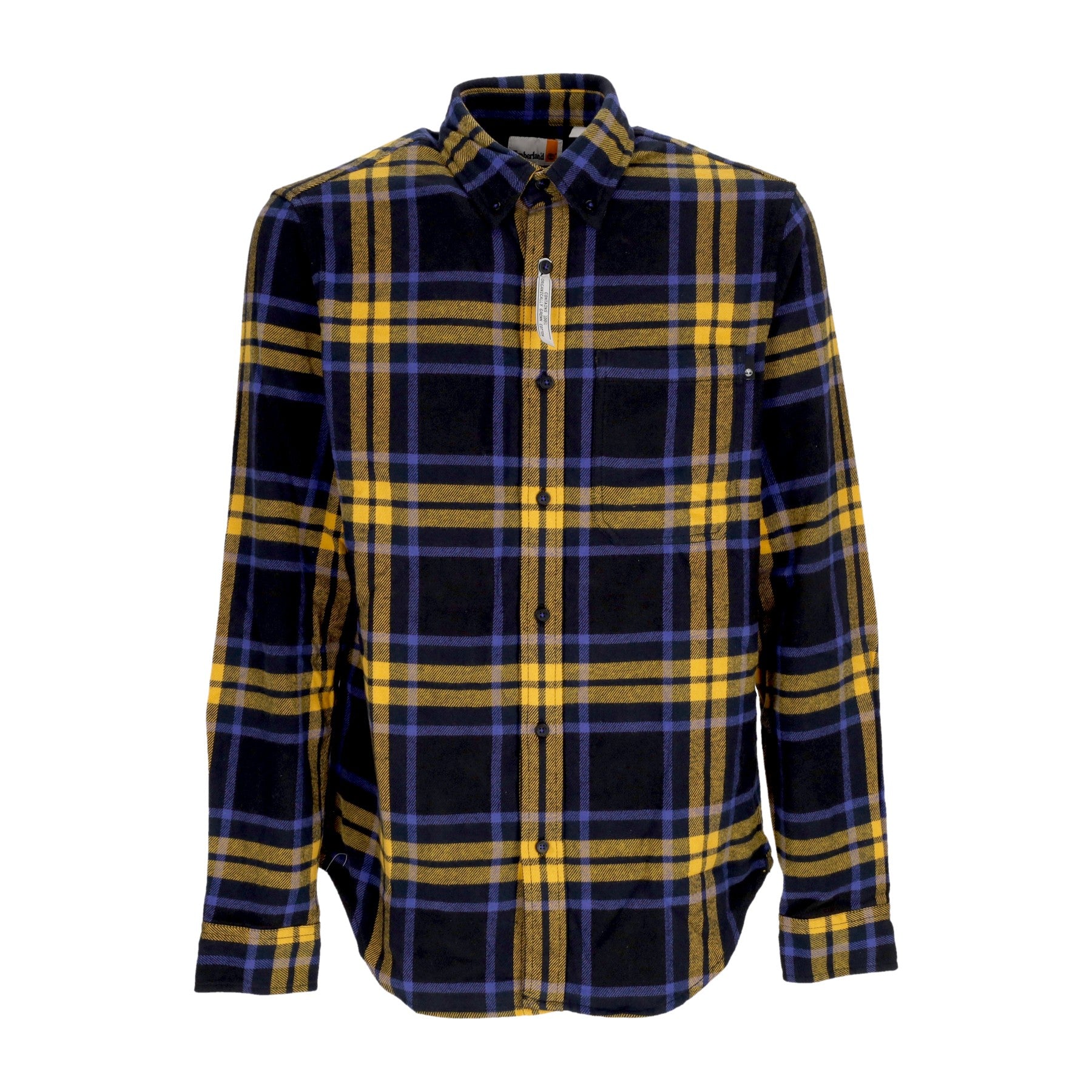 Timberland, Camicia Manica Lunga Uomo L/s Heavy Flannel Plaid Shirt, Black