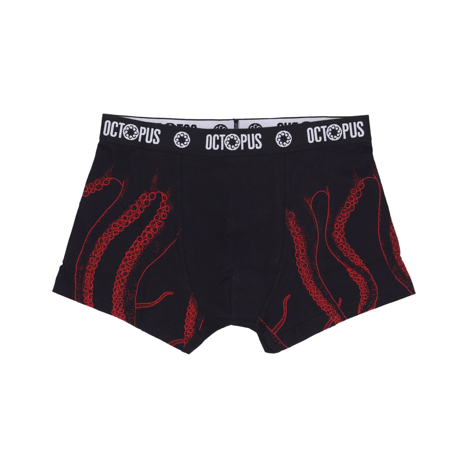 Octopus, Uomo Outline Boxer, Black/red