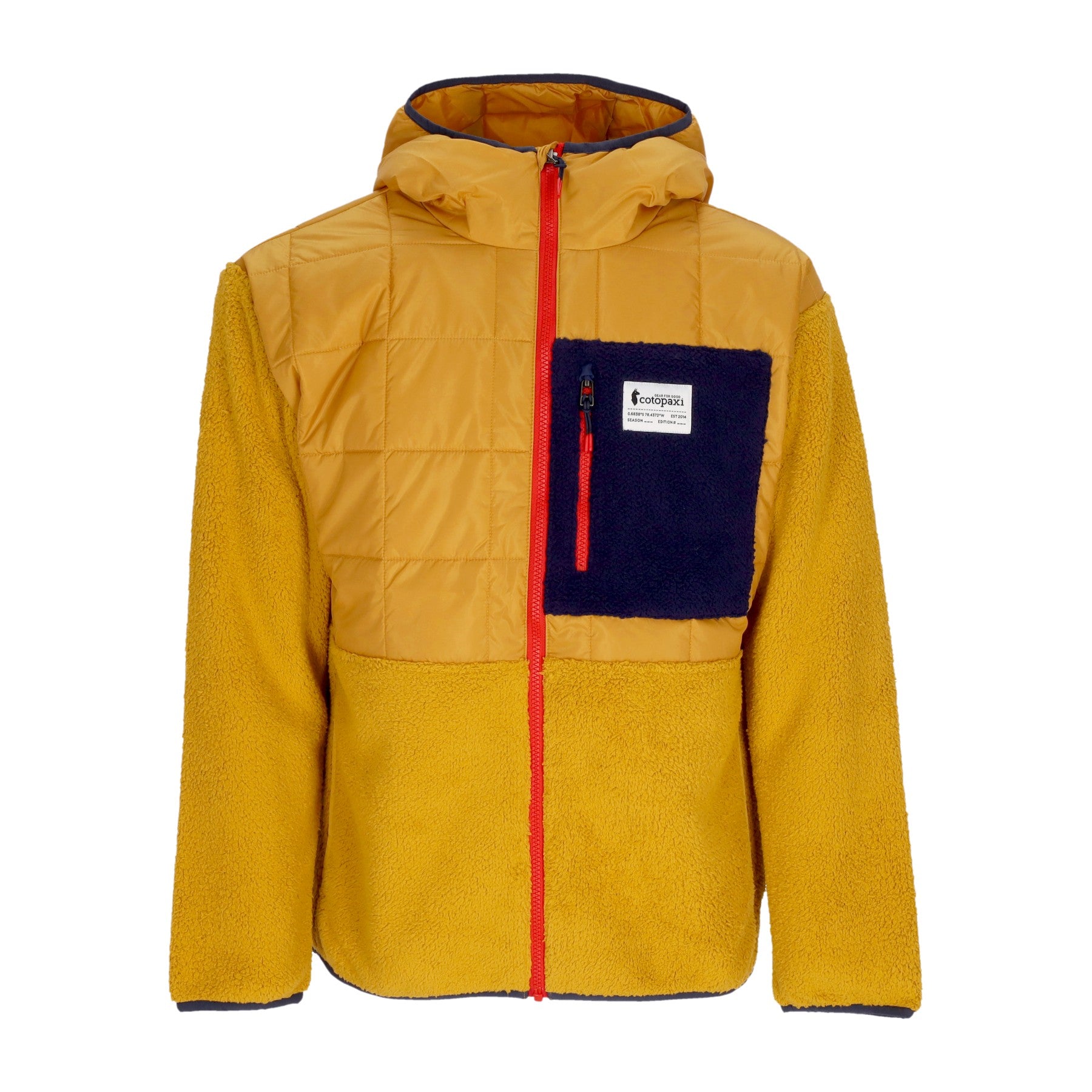 Cotopaxi, Orsetto Uomo Trico Hybrid Hooded Jacket, Amber/amber