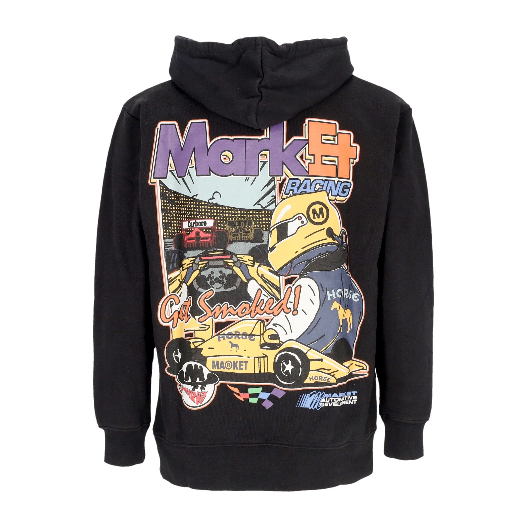 Market, Felpa Cappuccio Uomo Express Racing Pullover Hoodie, 