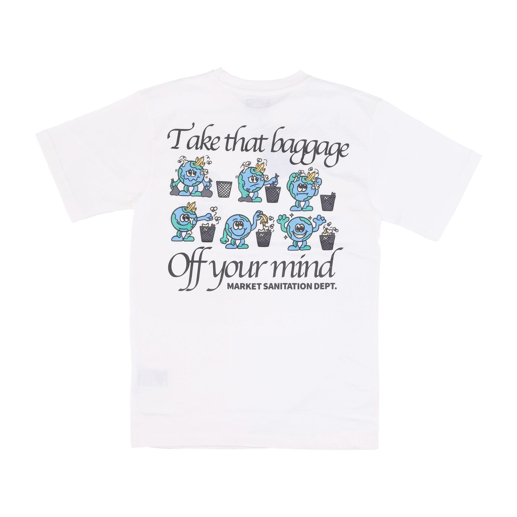 Market, Maglietta Uomo Sanitation Dept Tee, White