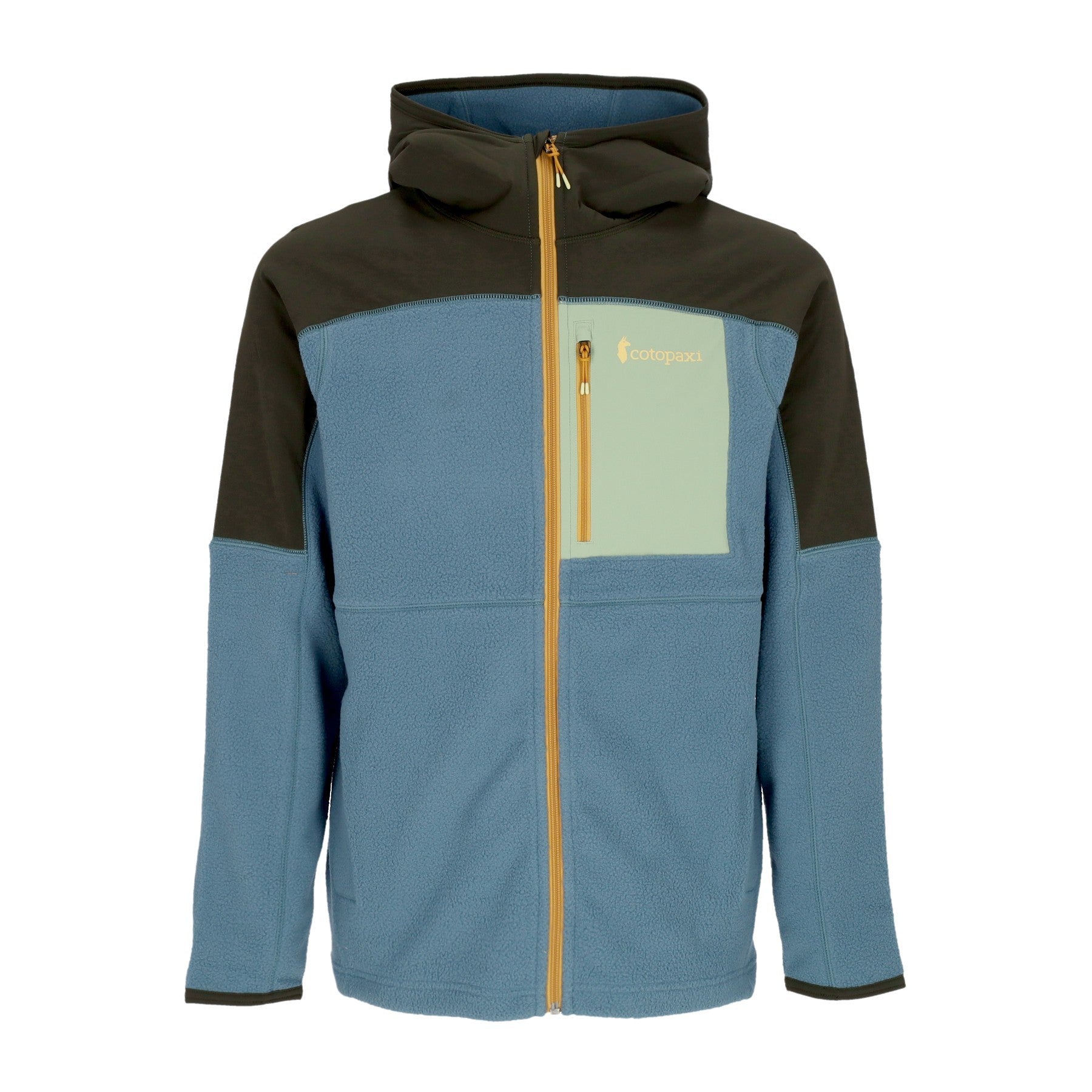 Cotopaxi, Giubbotto Pile Uomo Abrazo Fleece Hoodie Full-zip Jacket, Woods/blue Spruce