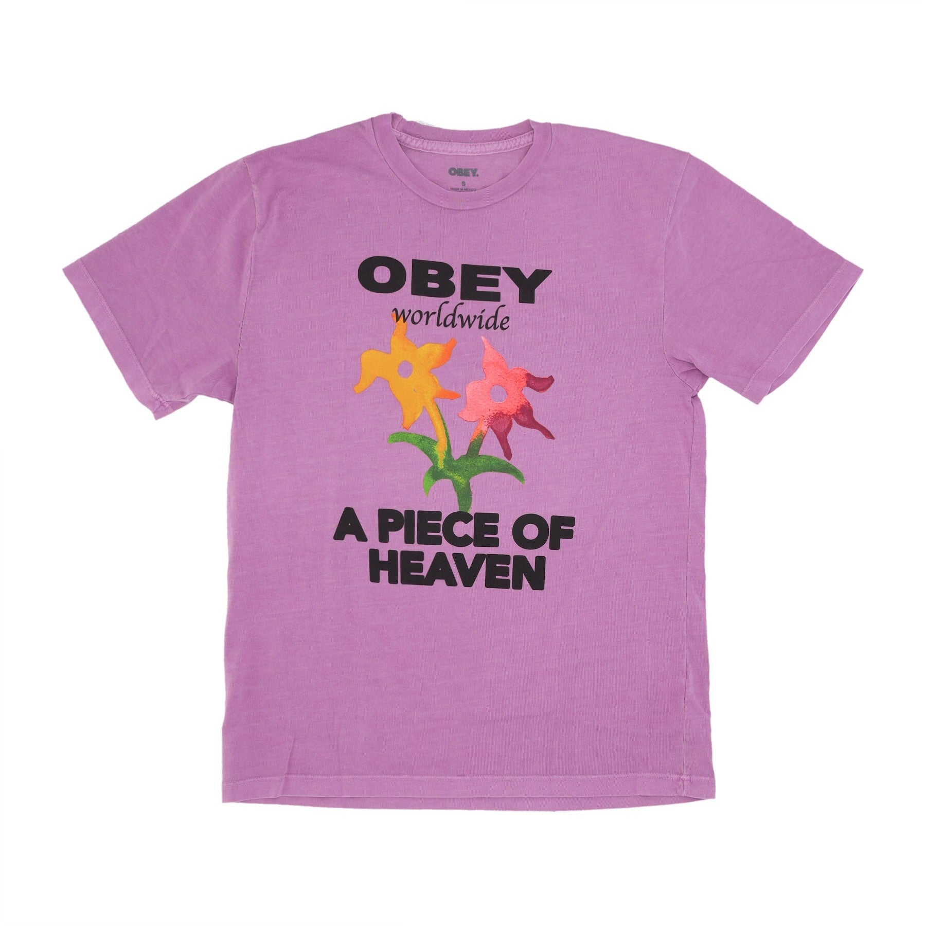 Obey, Maglietta Donna Piece Of Heaven Pigment Choice Box Tee, Mulberry Purple