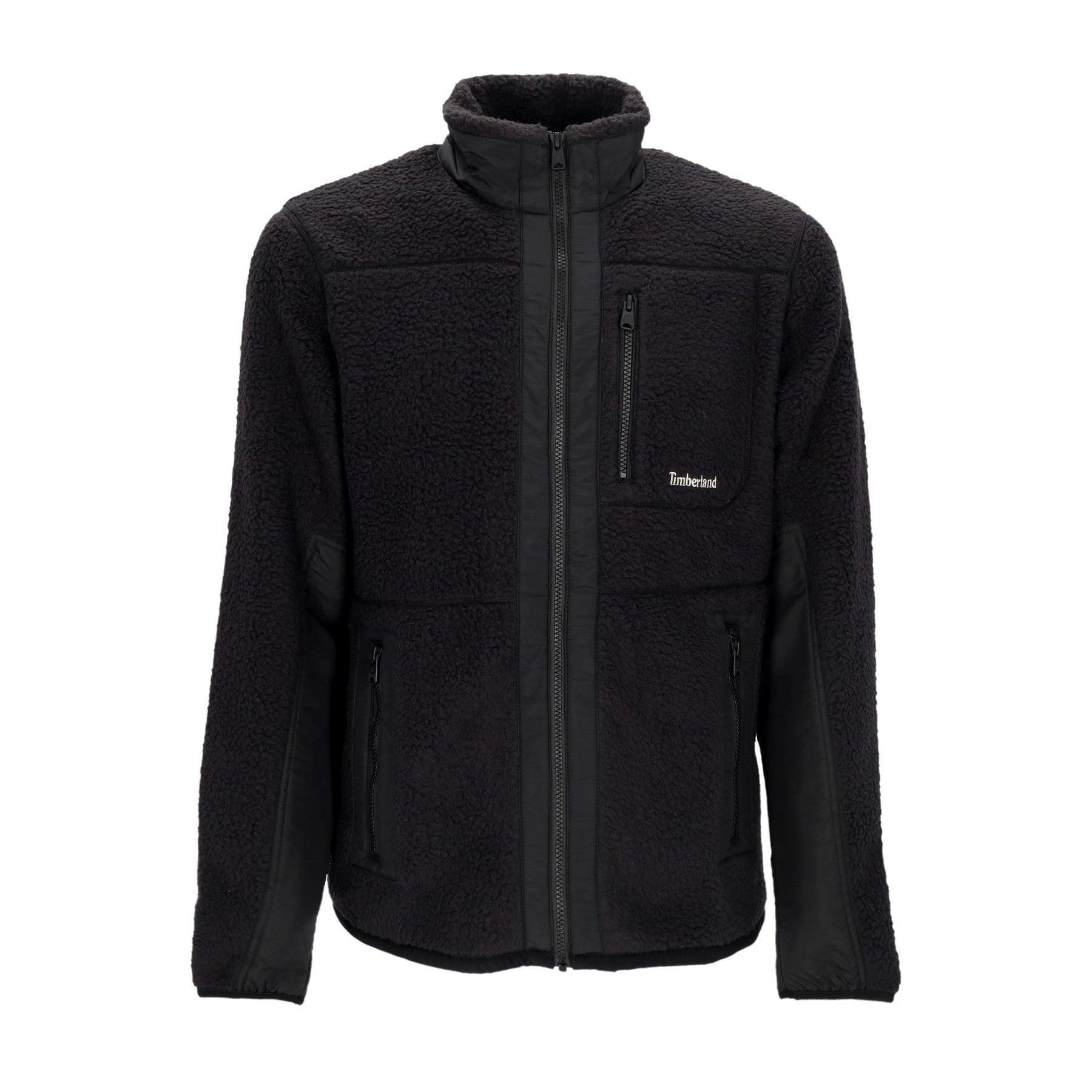 Timberland, Giubbotto Pile Uomo Mm Sherpa Fleece Jacket, Black