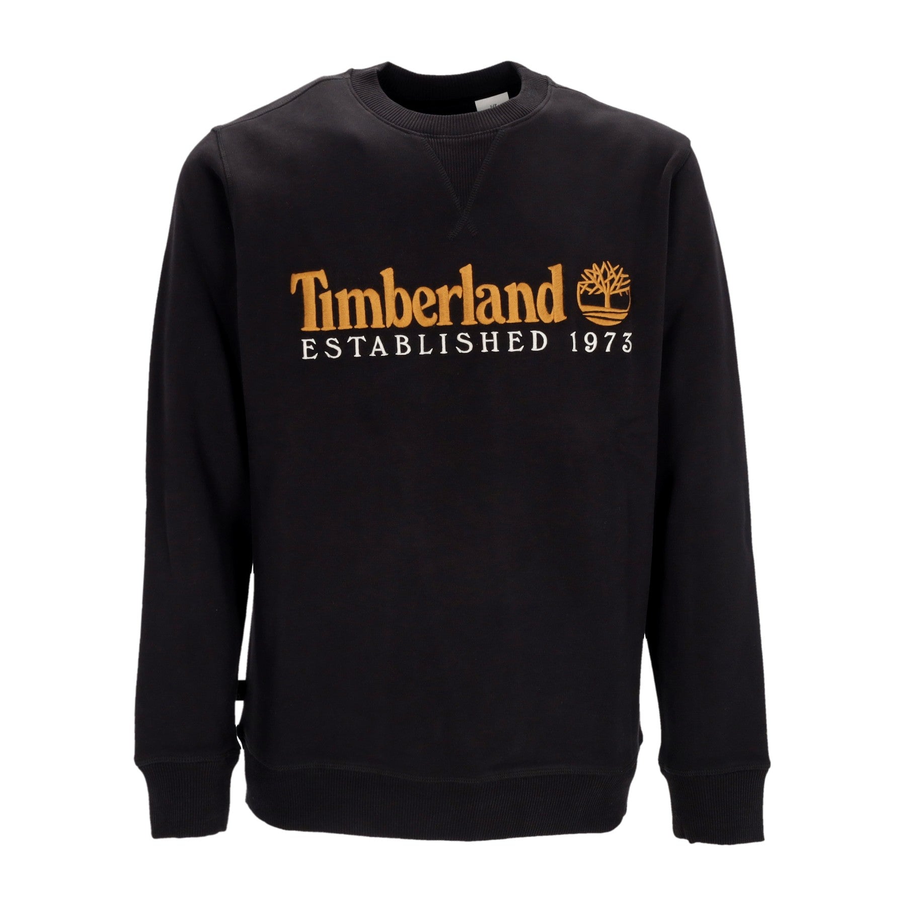Timberland, Felpa Girocollo Uomo L/s Est 1973 Crewneck, Black