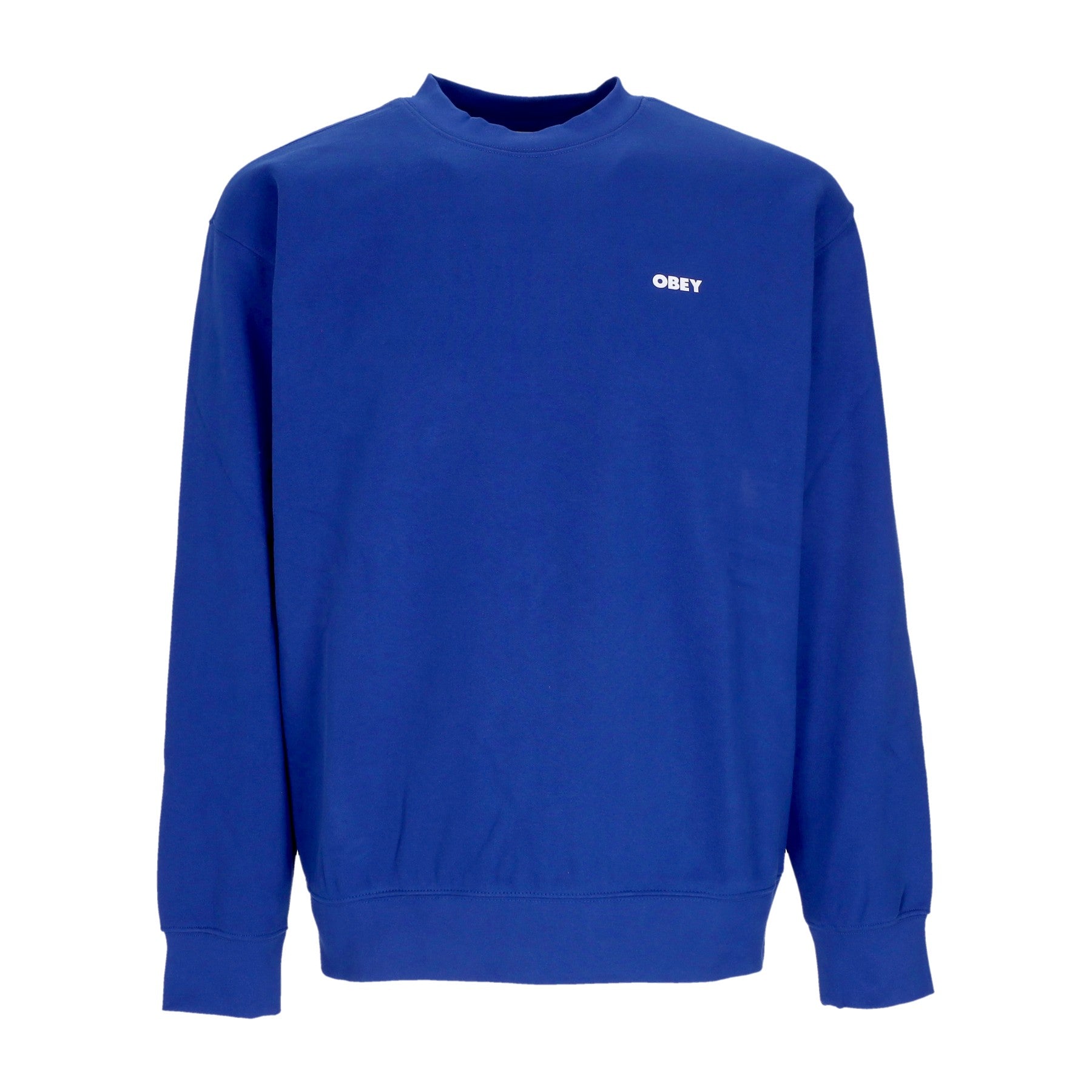 Obey, Felpa Girocollo Uomo Bold Premium Crew Fleece, Surf Blue