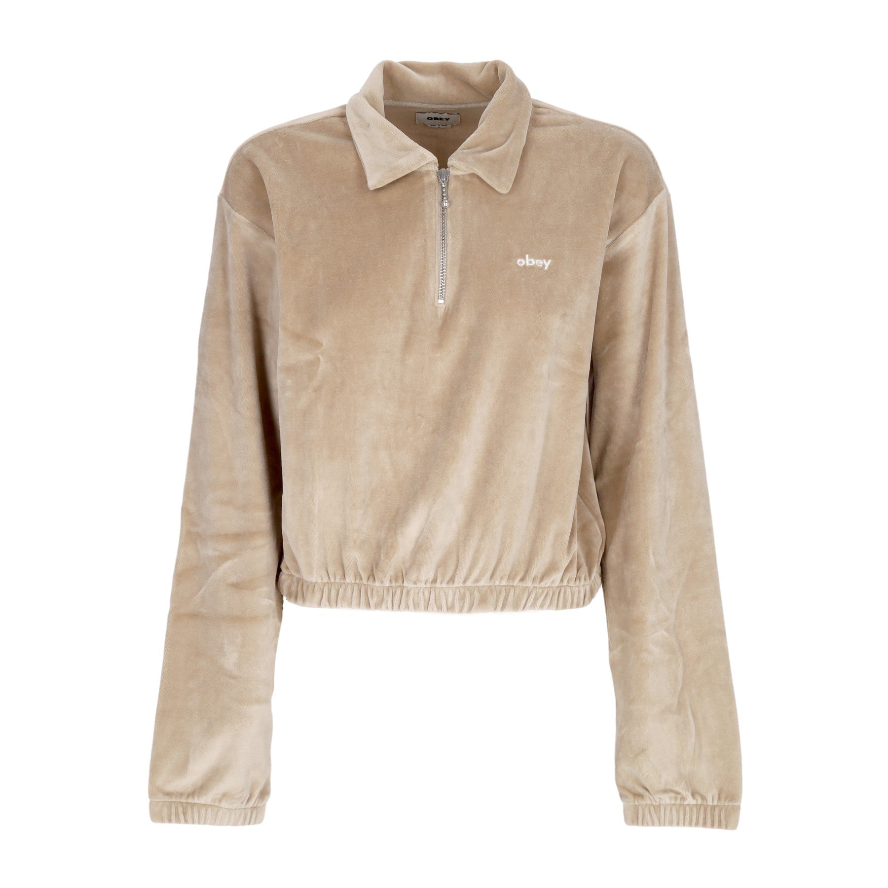 Obey, Felpa Leggera Donna Karina Pullover, Silver Grey