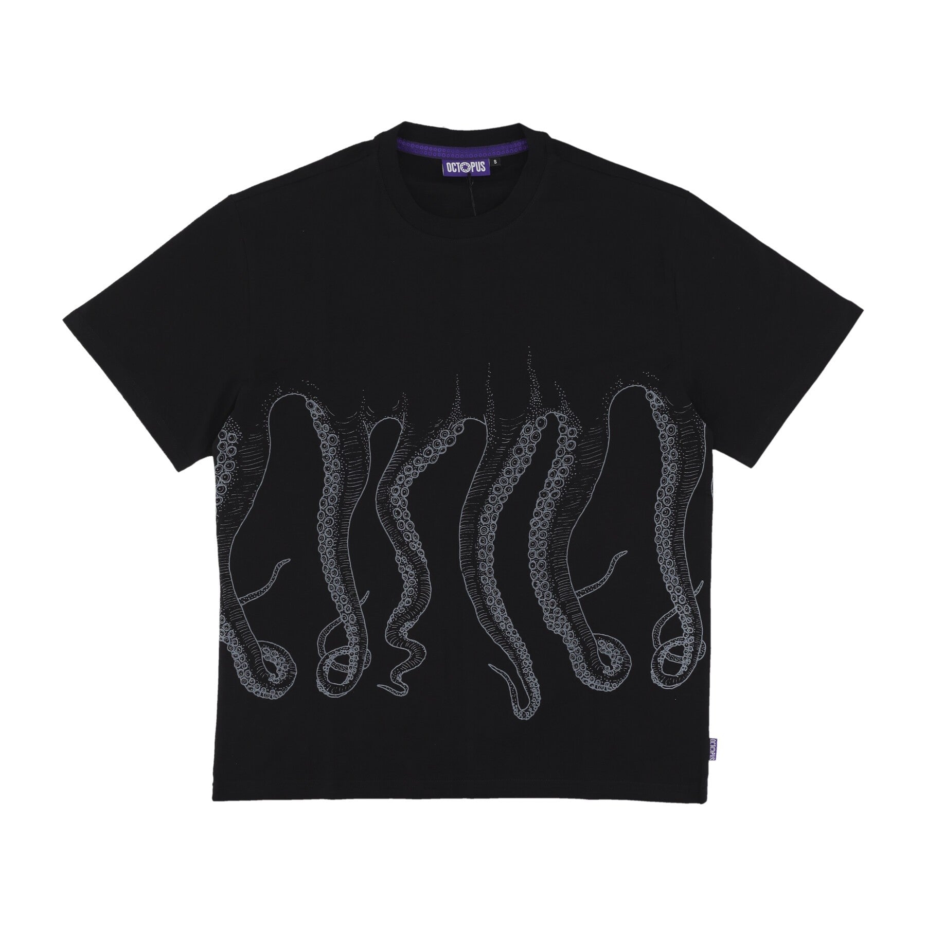 Octopus, Maglietta Uomo Outline Tee, Black