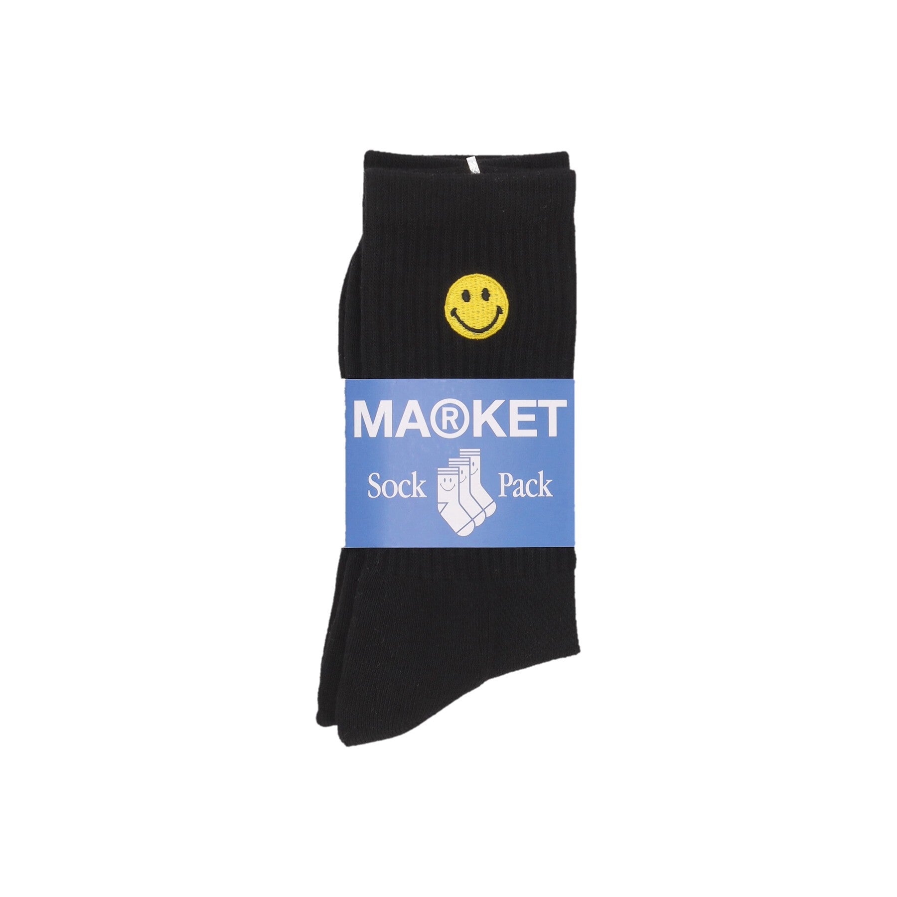 Market, Calza Media Uomo Small Patch Socks X Smiley, 