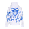 Octopus, Felpa Cappuccio Uomo Skull Hoodie, White