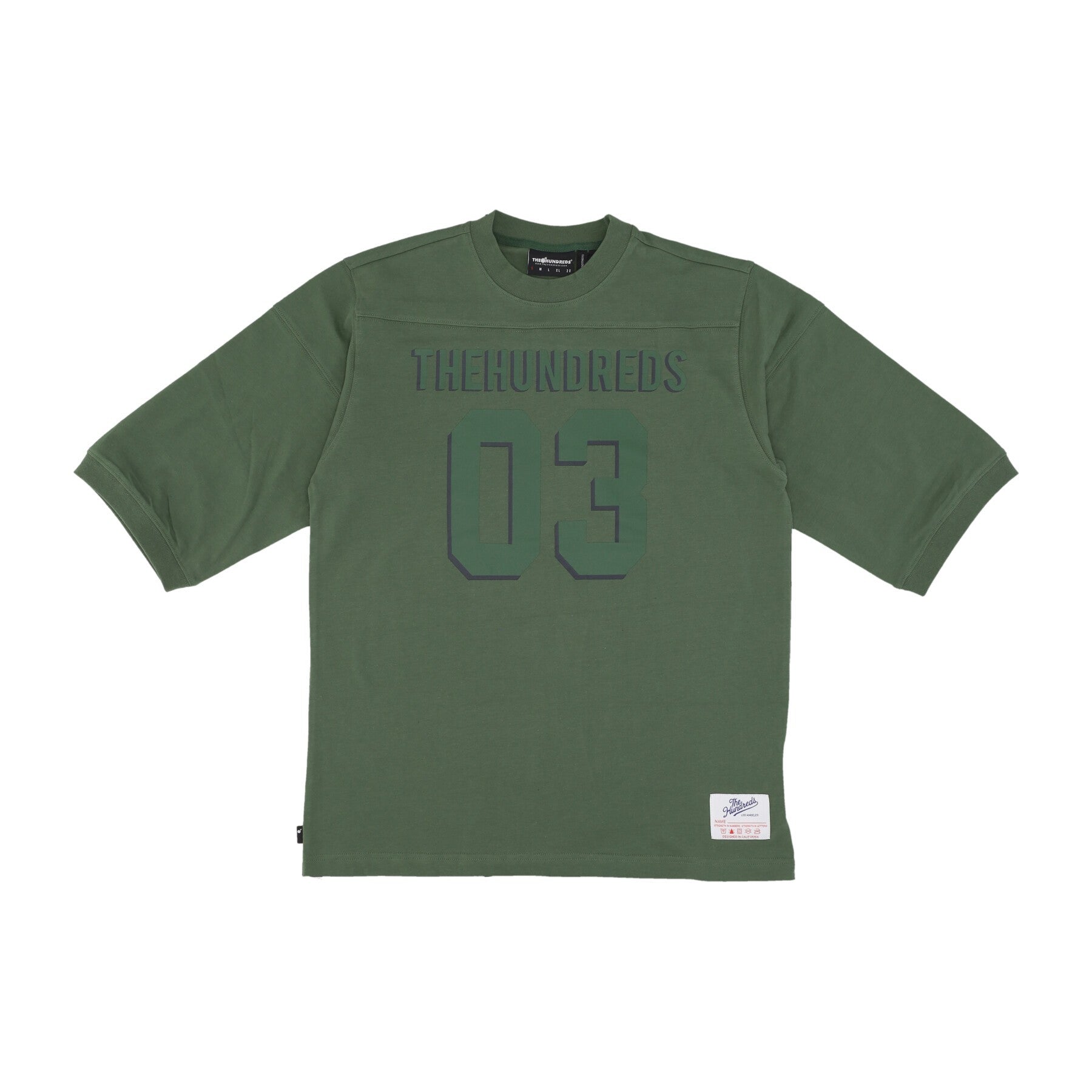 The Hundreds, Maglietta Manica 3/4 Uomo Blitz 3/4 Sleeve Tee, Forest