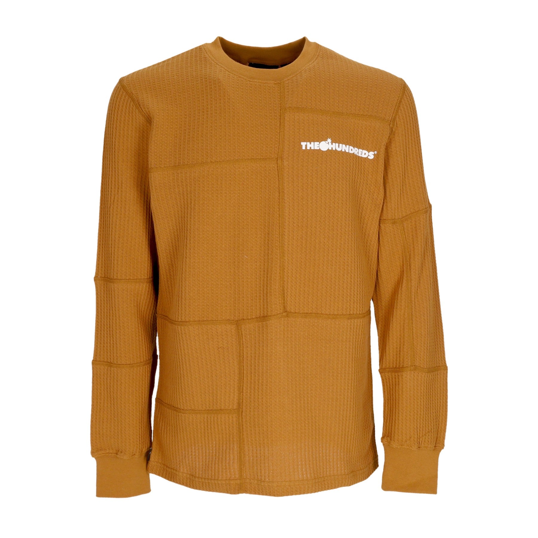 The Hundreds, Maglietta Manica Lunga Uomo Stein L/s Tee, Duck Brown