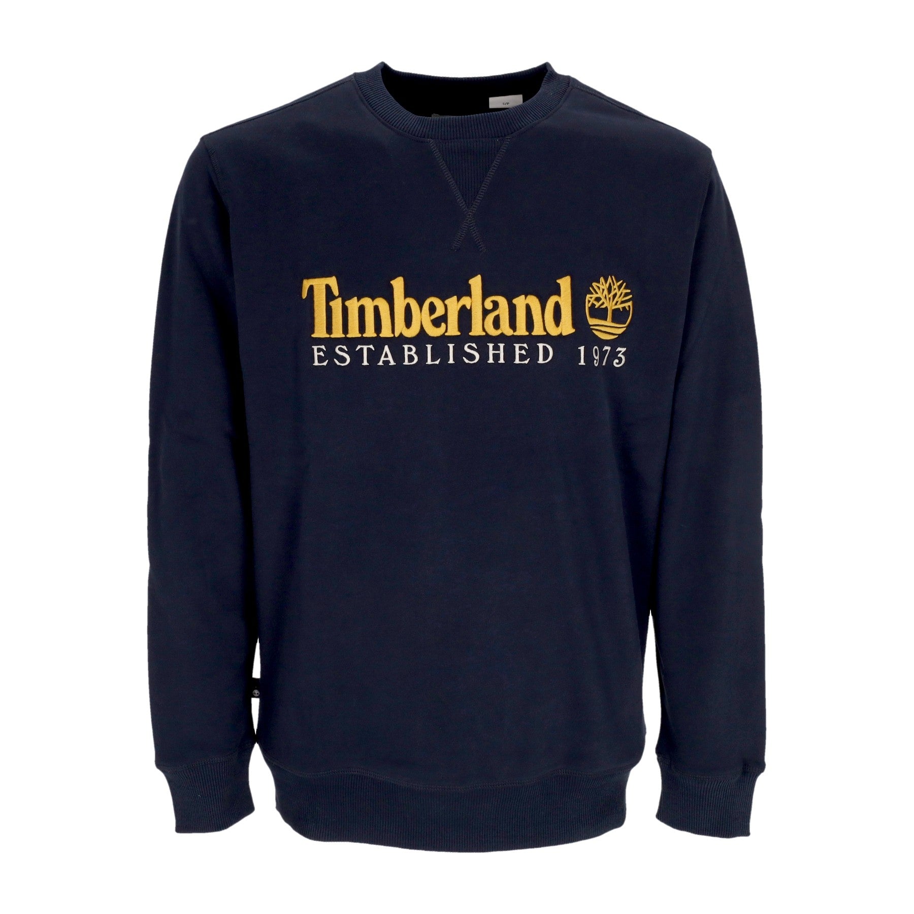 Timberland, Felpa Girocollo Uomo L/s Est 1973 Crewneck, Dark Sapphire