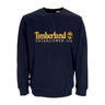Timberland, Felpa Girocollo Uomo L/s Est 1973 Crewneck, Dark Sapphire