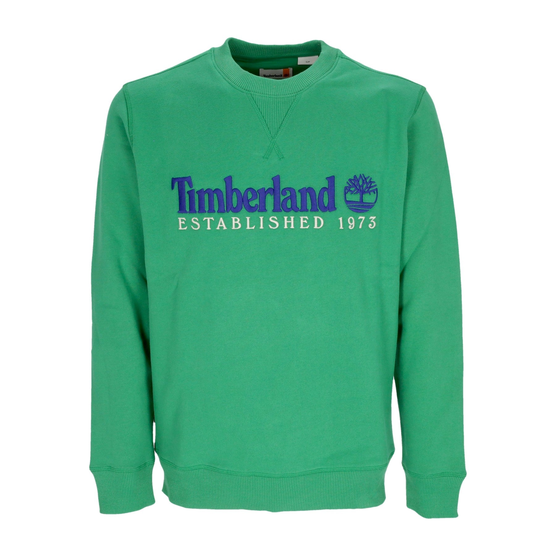 Timberland, Felpa Girocollo Uomo L/s Est 1973 Crewneck, Celtic Green