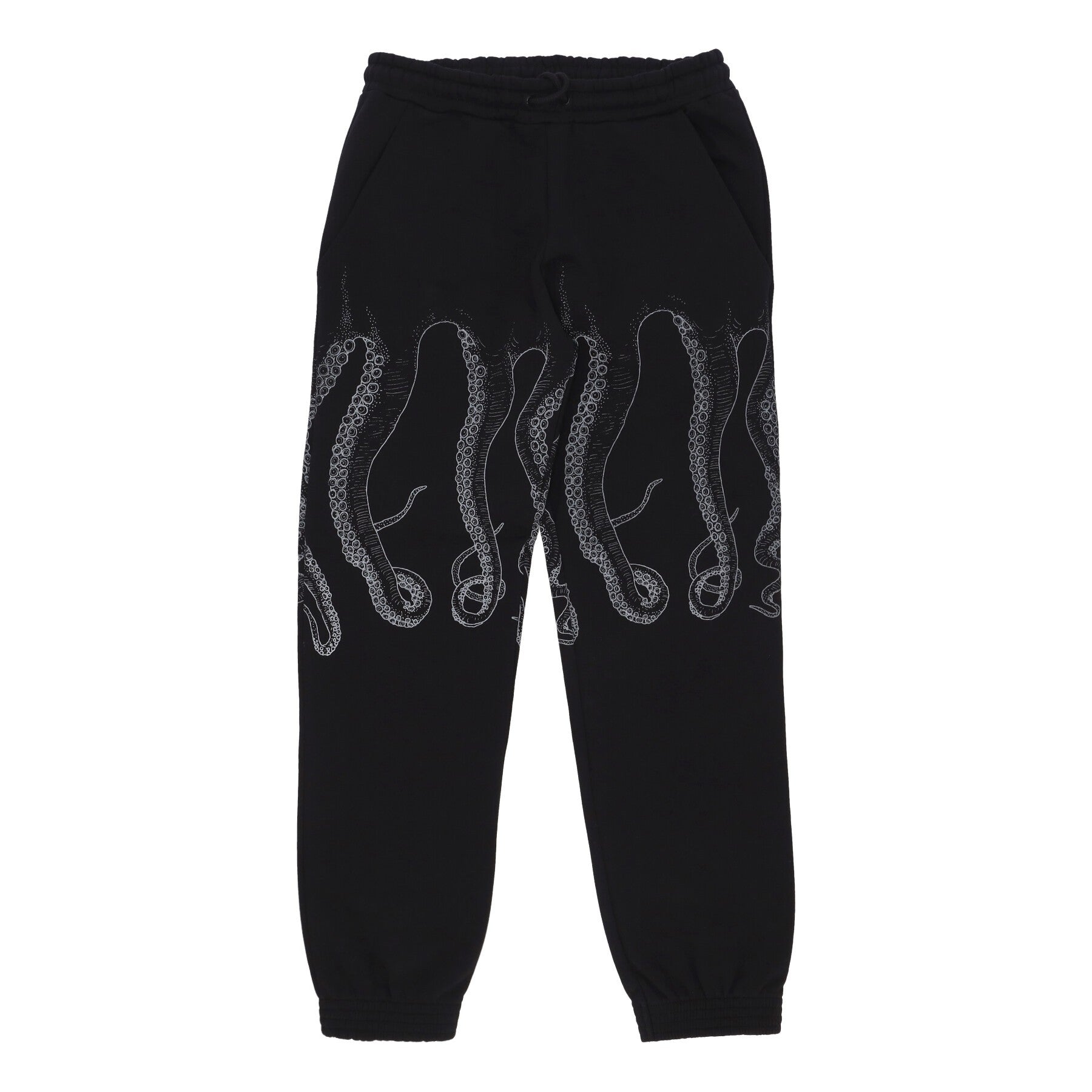 Octopus, Pantalone Tuta Felpato Uomo Outline Sweatpant, Black