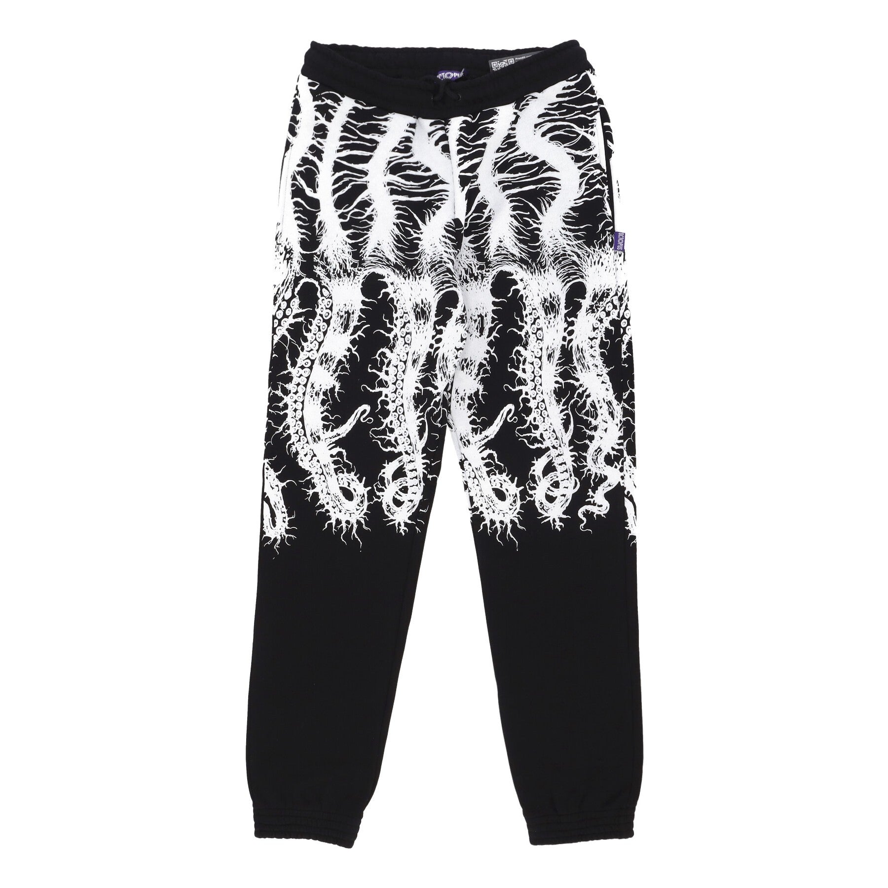 Octopus, Pantalone Tuta Felpato Uomo Roots Sweatpant, Black