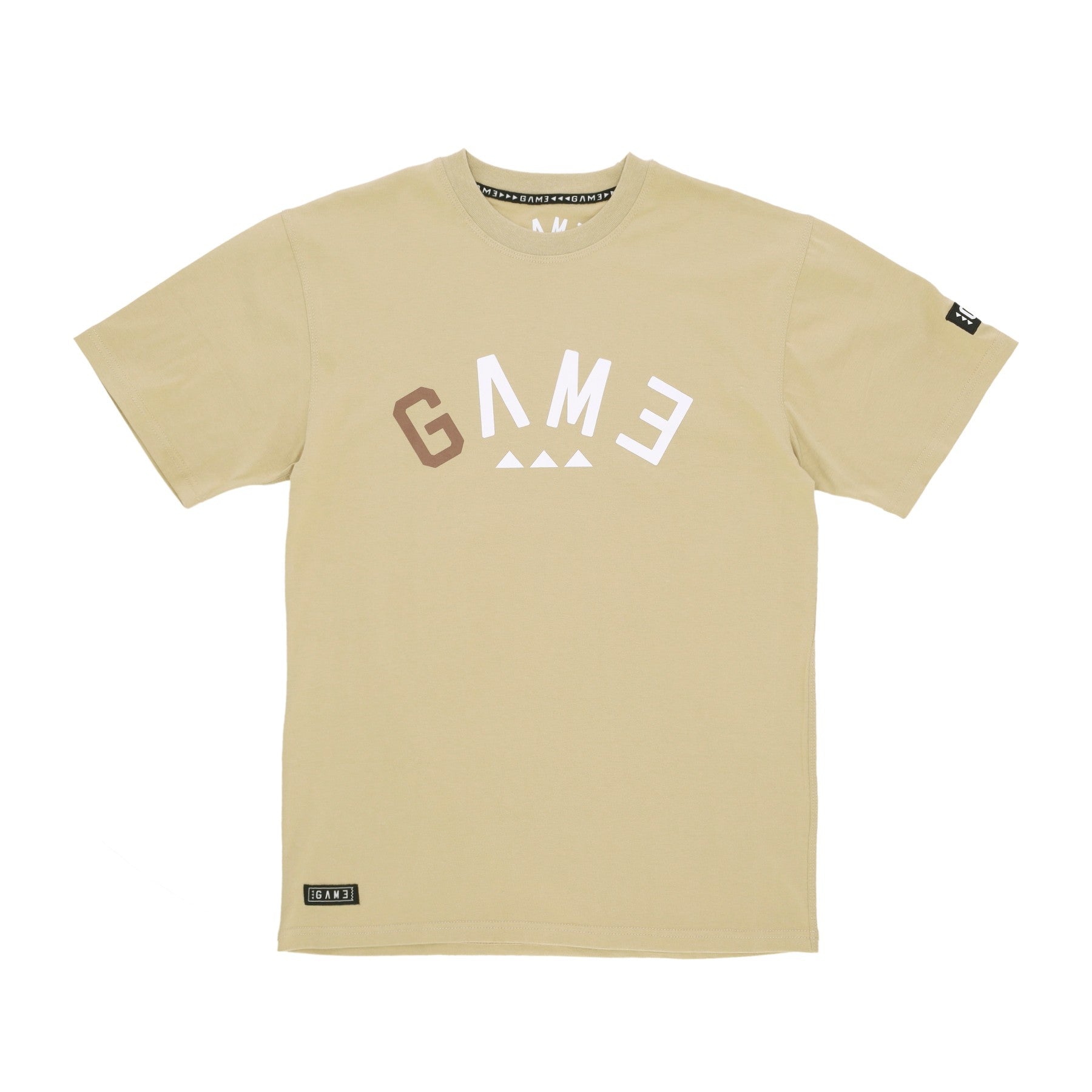Game, Maglietta Uomo Arch Logo Tee, Desert Sand