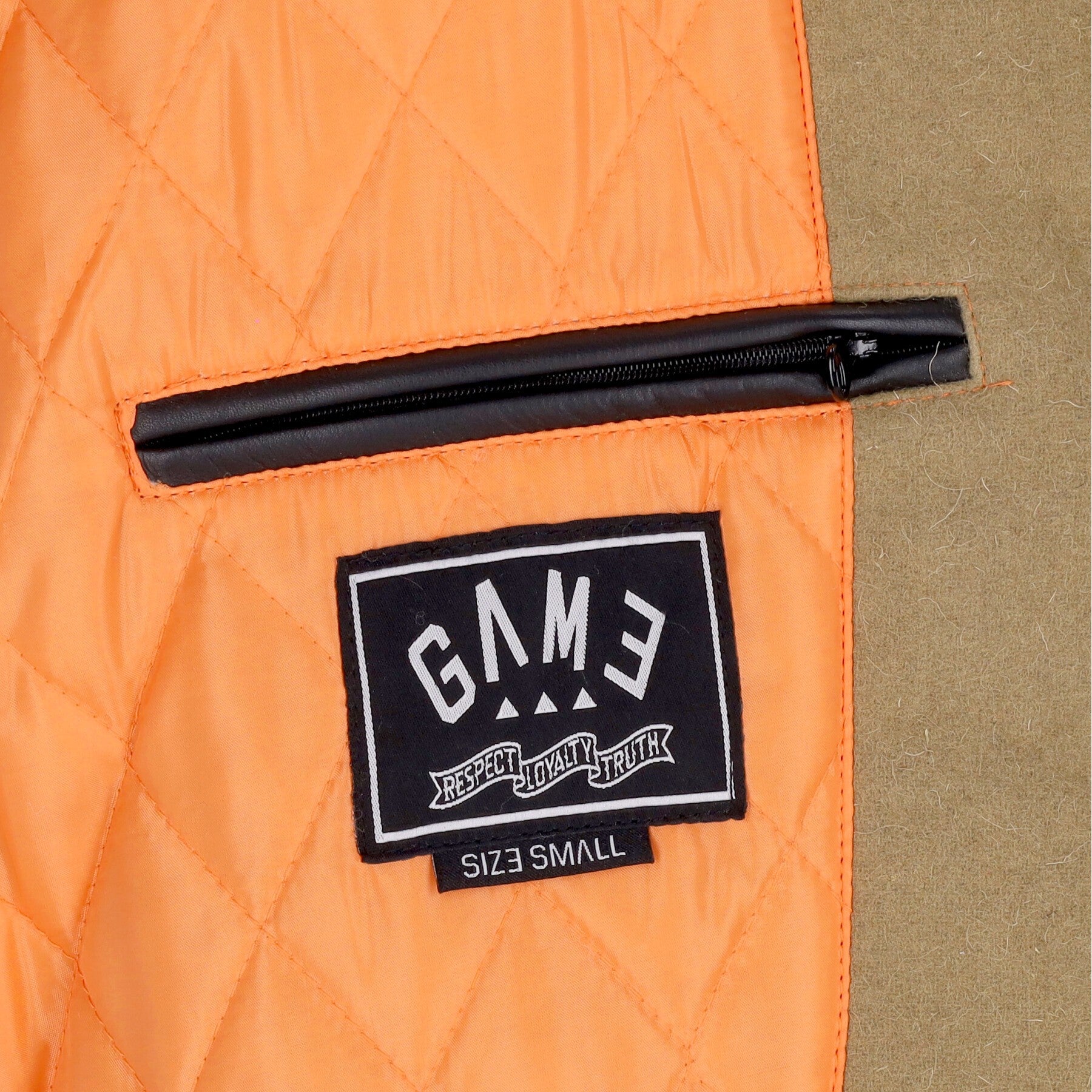 Game, Giubbotto College Uomo Respect Loyalty Truth Varsity Jacket, 