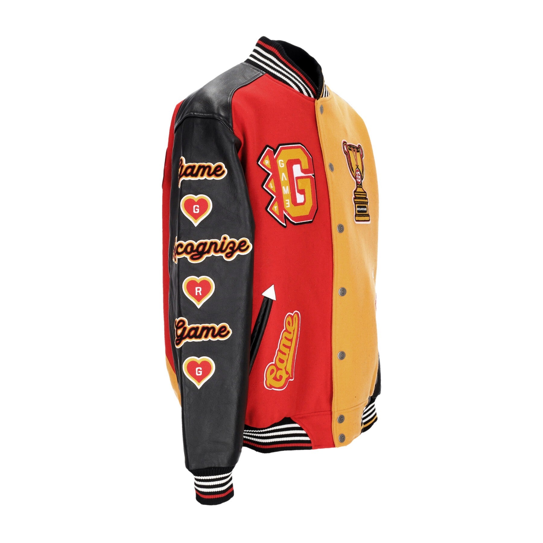 Game, Giubbotto College Uomo Respect Loyalty Truth Varsity Jacket, 