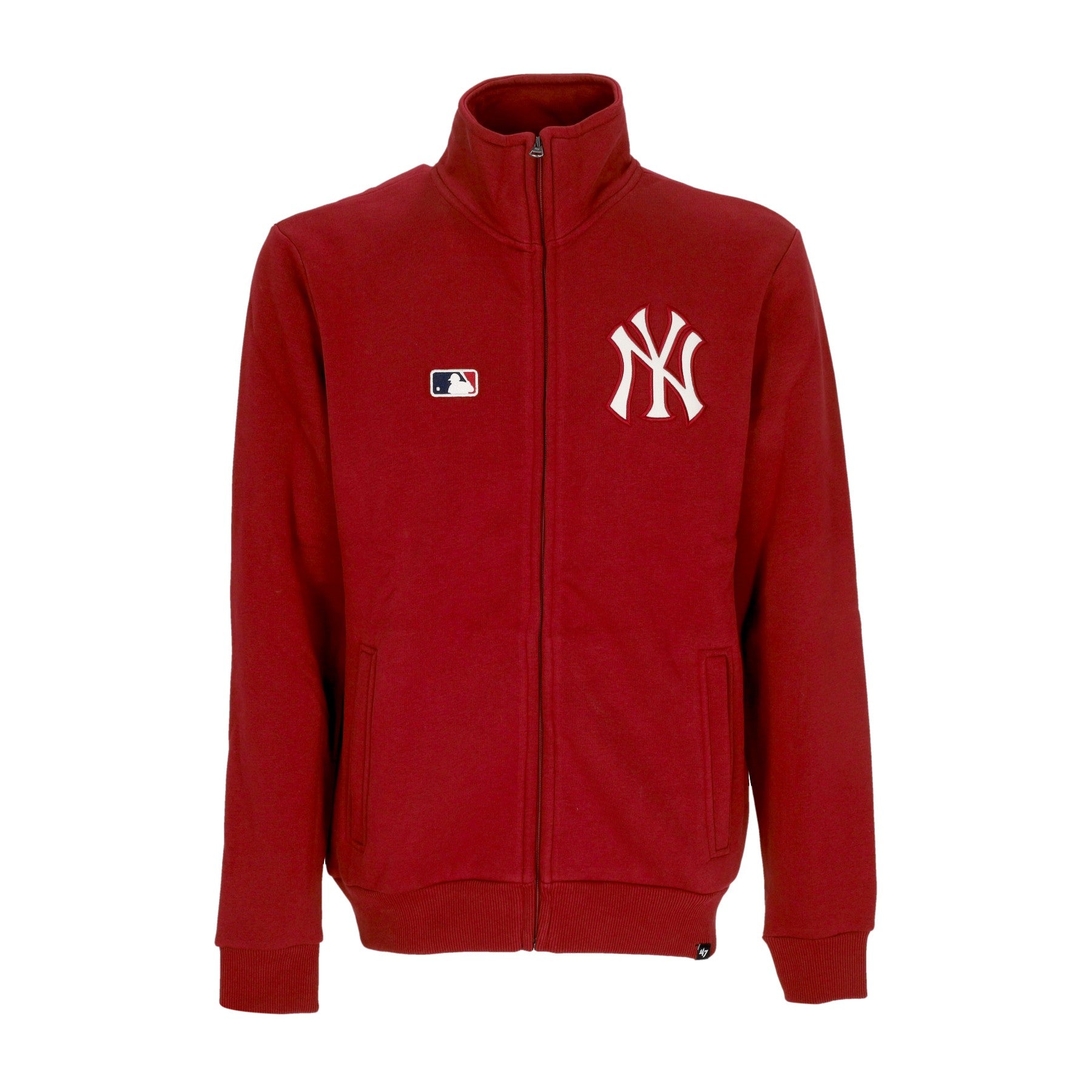 47 Brand, Felpa Collo Alto Uomo Mlb Emb Islington Track Jacket Neyyan, Razor Red