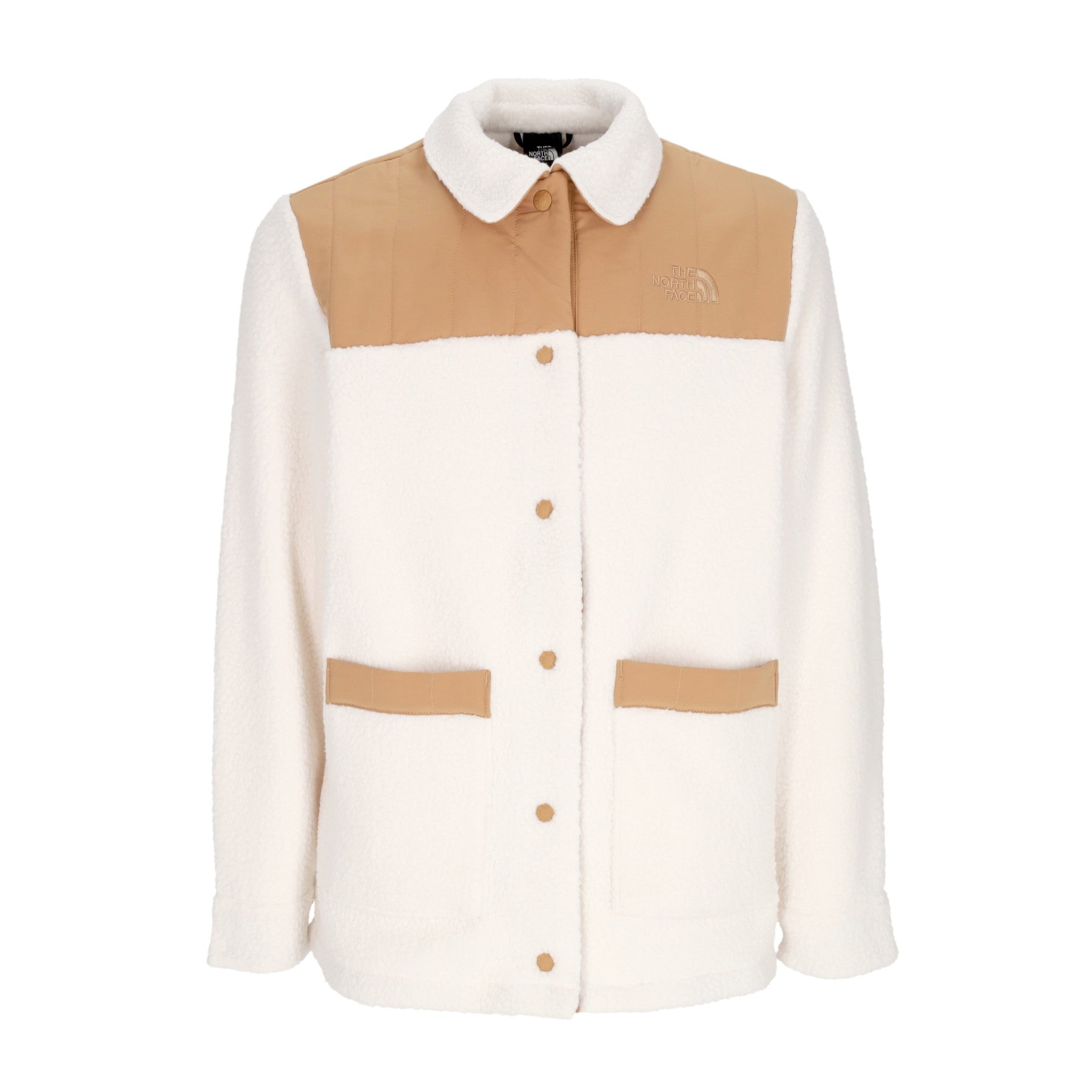 The North Face, Orsetto Donna Cragmont Fleece Shacket, Gardenia White/almond Butter