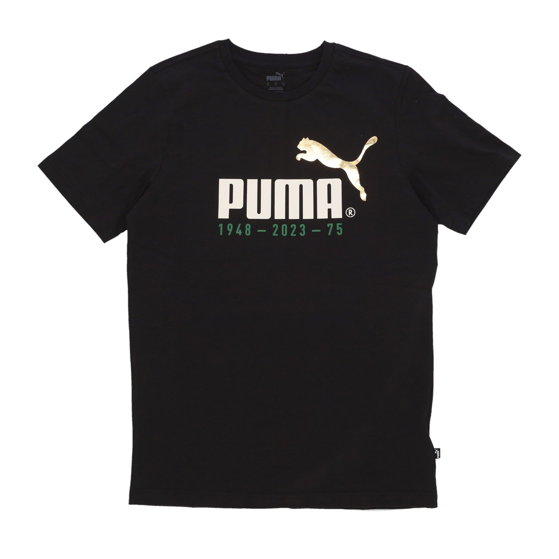 Puma, Maglietta Uomo No 1 Logo Celebration Tee, Black