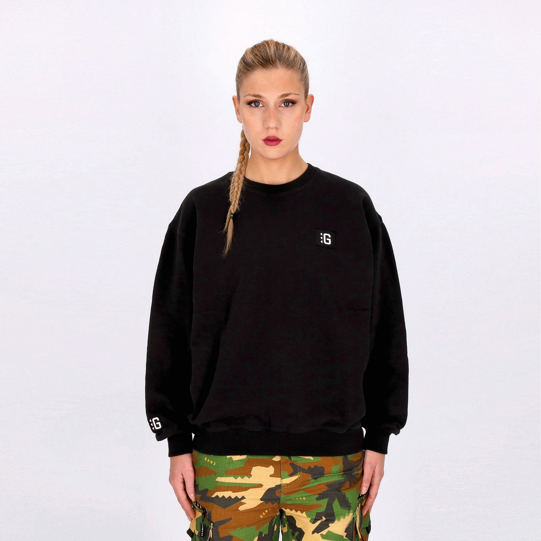 Game, Felpa Girocollo Uomo G-crew, 