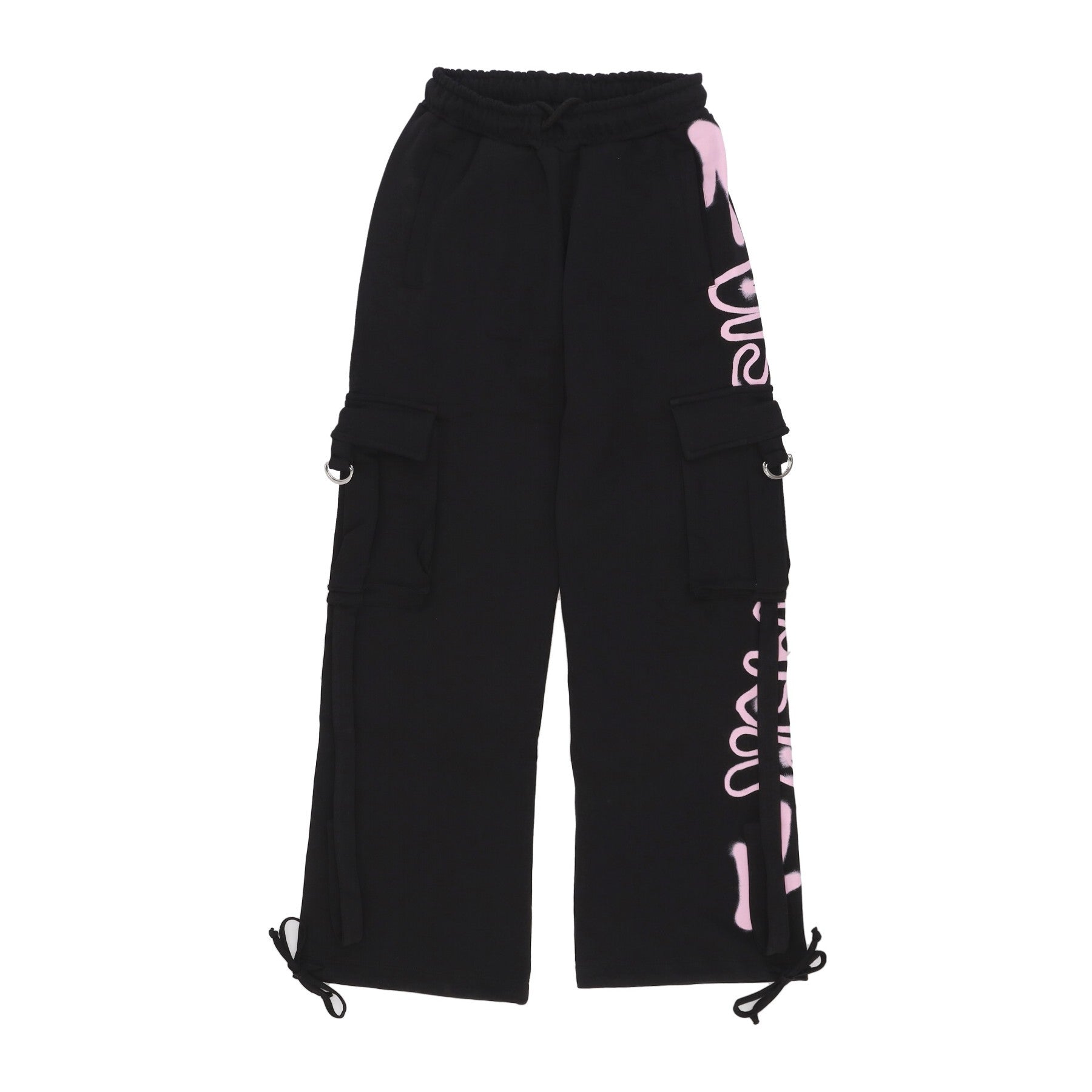 Disclaimer, Pantalone Tuta Leggero Donna W Side Logo Pant, Black/st Pink