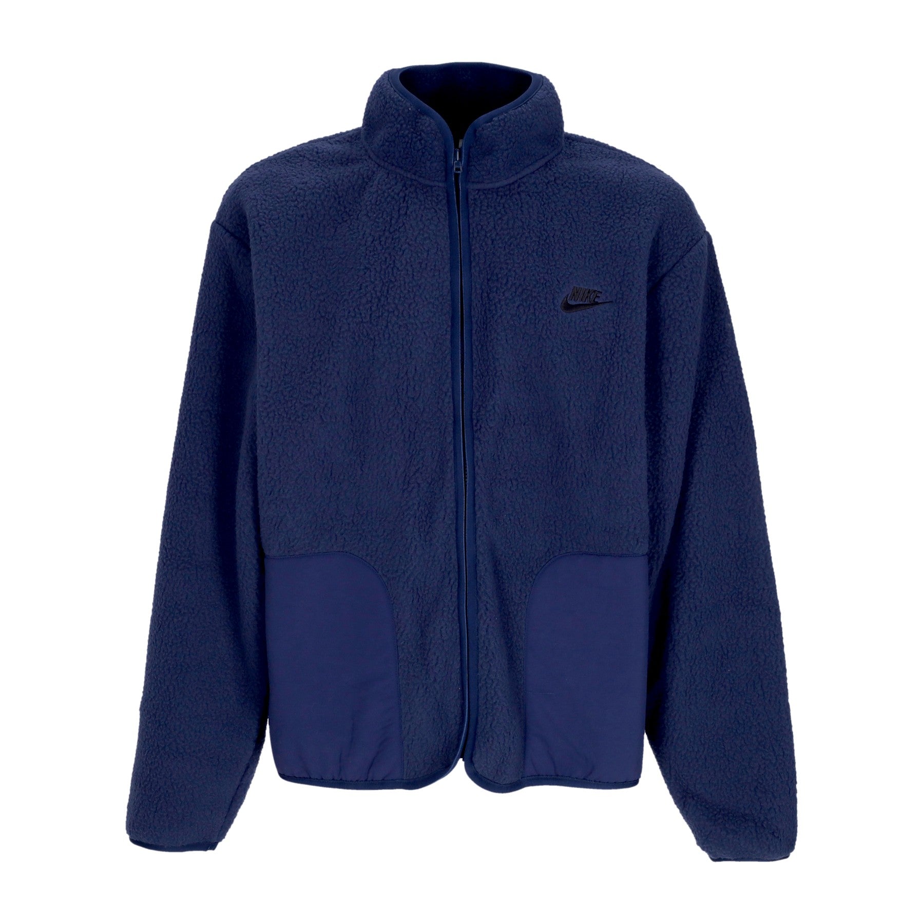 Nike, Orsetto Uomo Club+ Fleece Sherpa Winterized Jacket, Midnight Navy/black